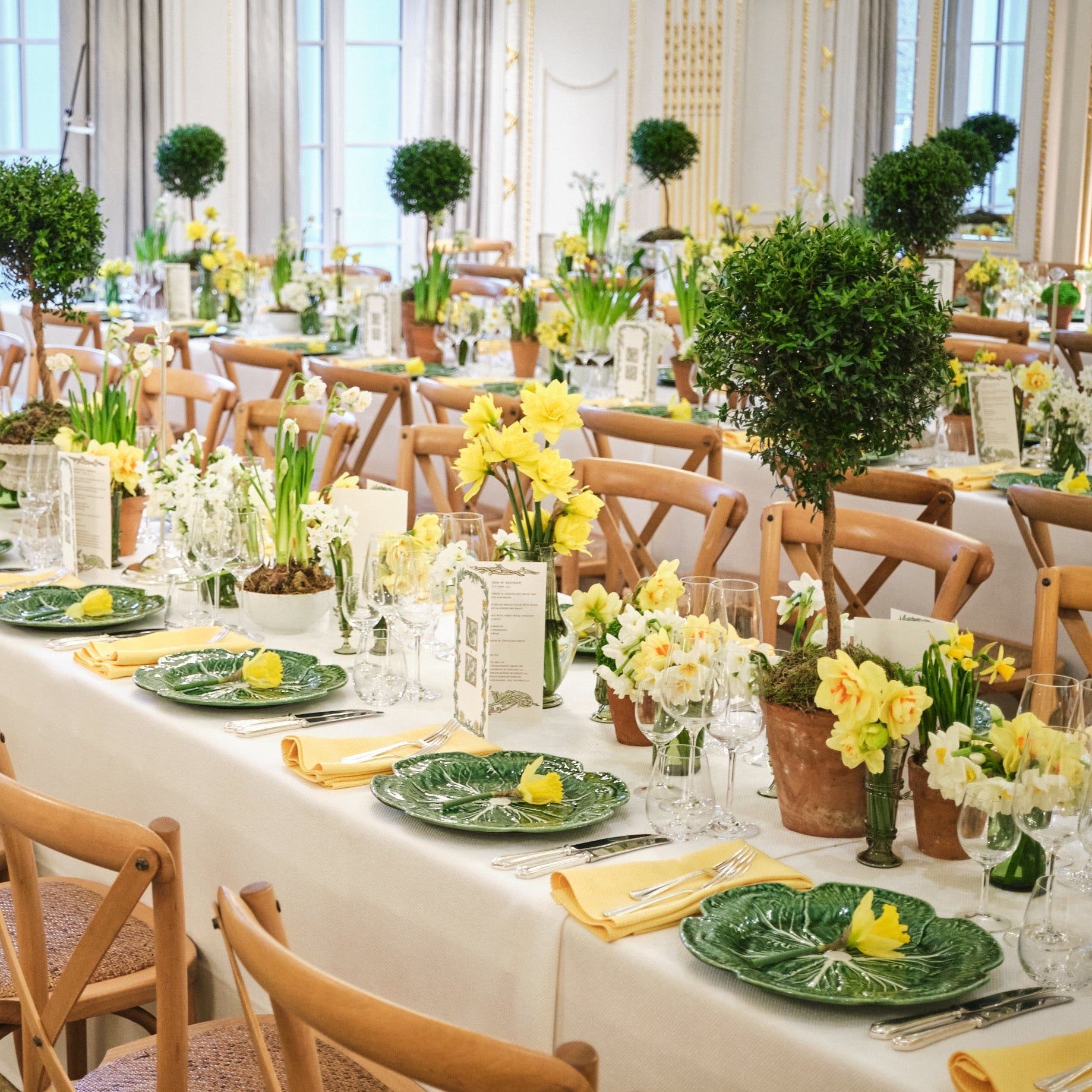 Rent: Green Cabbage Leaf Charger