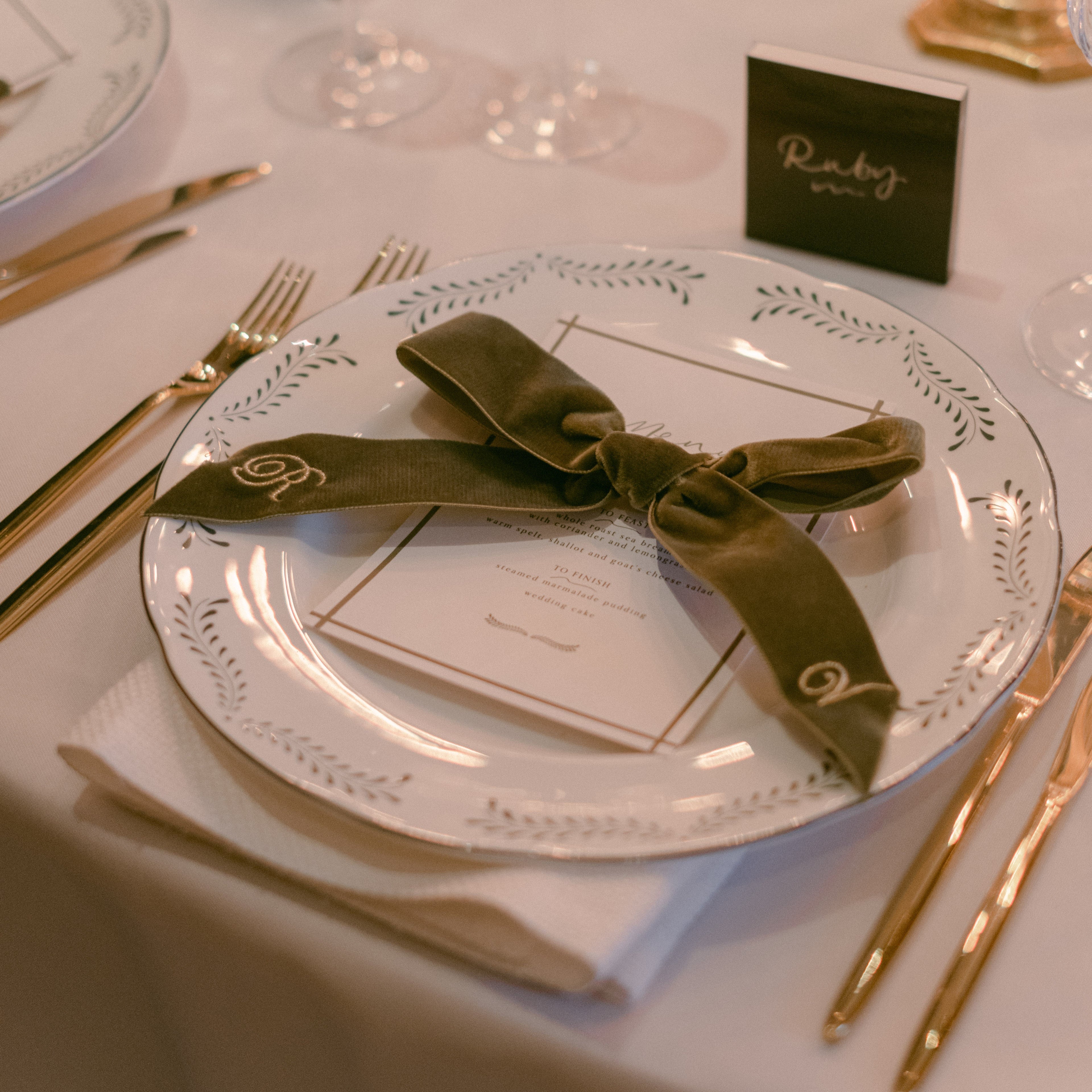 Rent: The Margaux Olive Dinner Plate