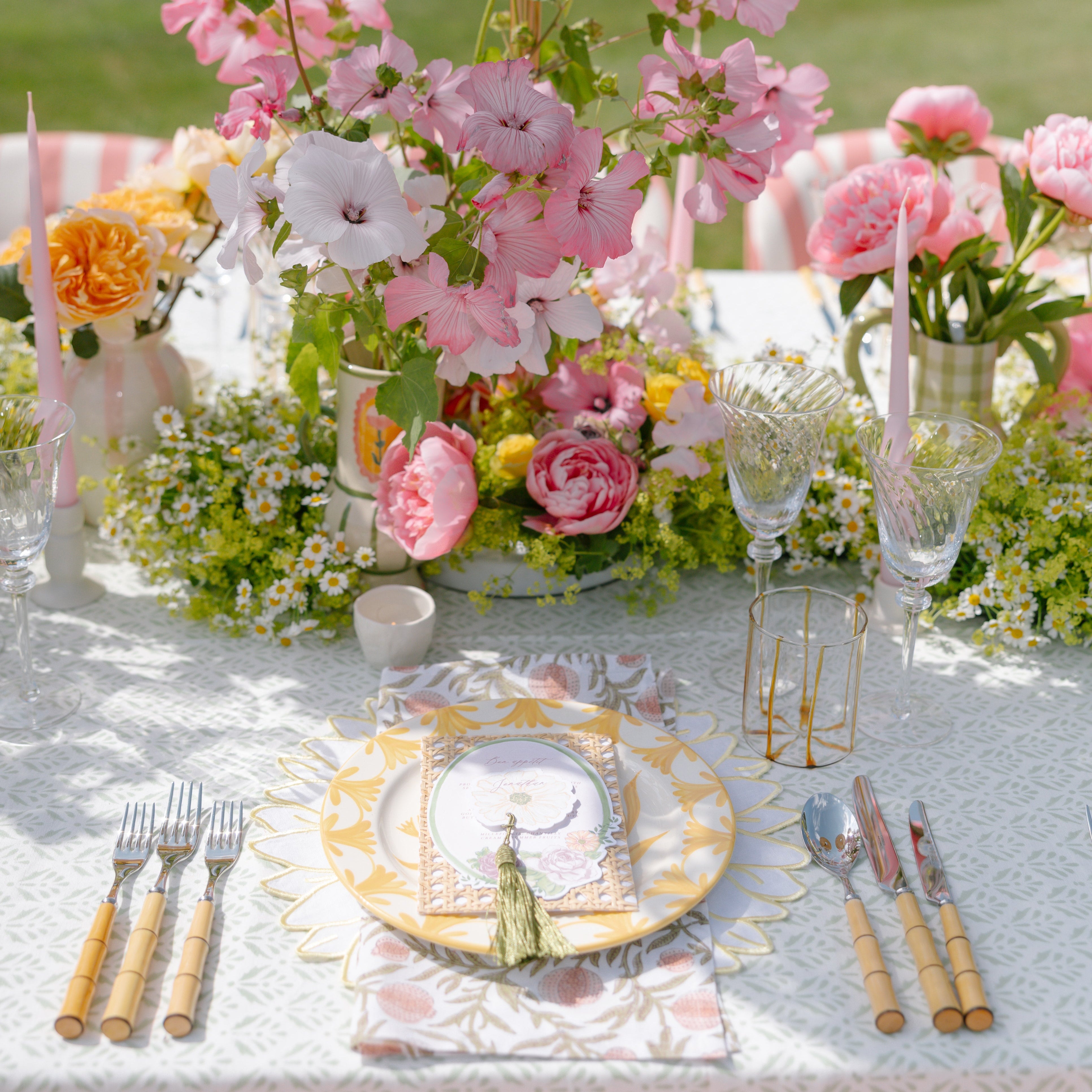 Rent: Esme Green Tablecloth