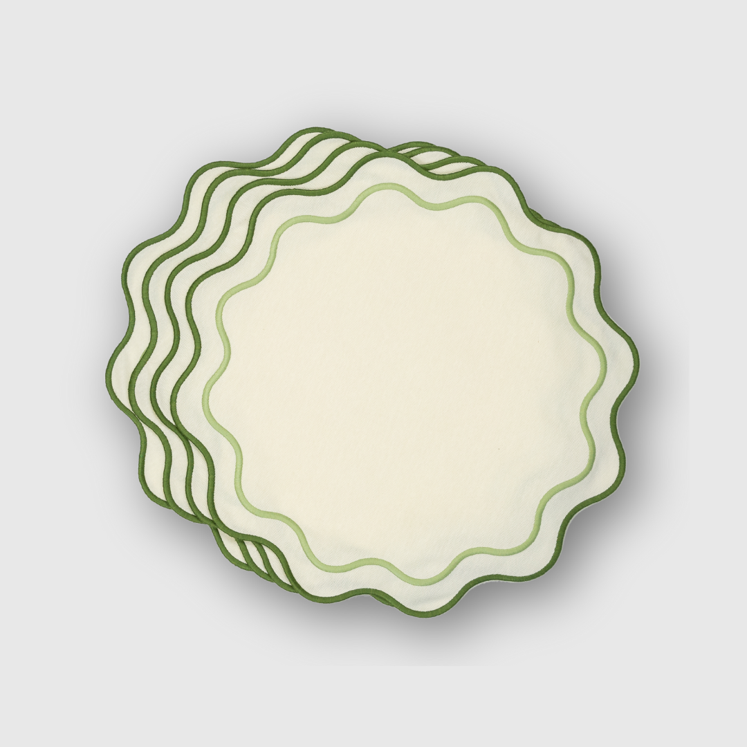 Embroidered Apple Placemats