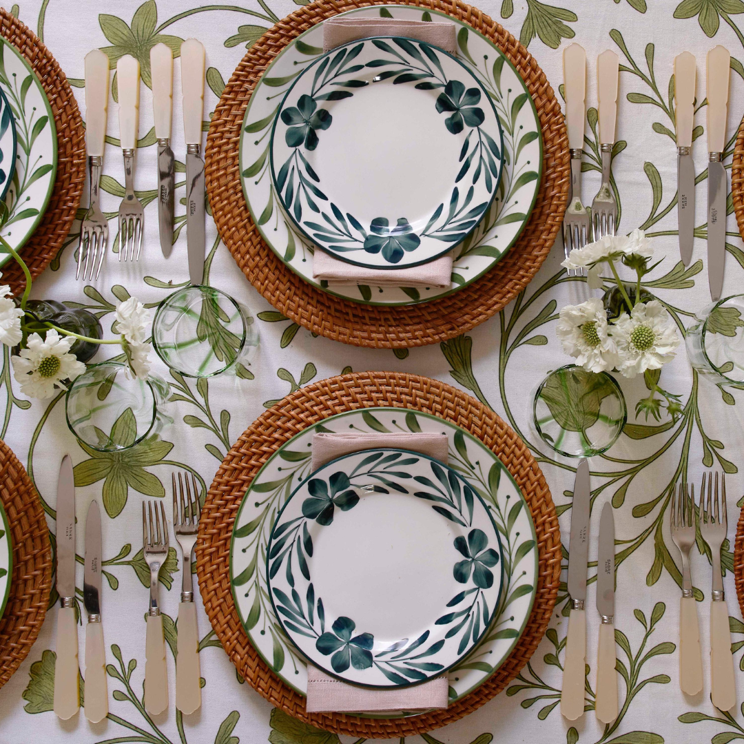 Rent: Verde Swirl Tablecloth