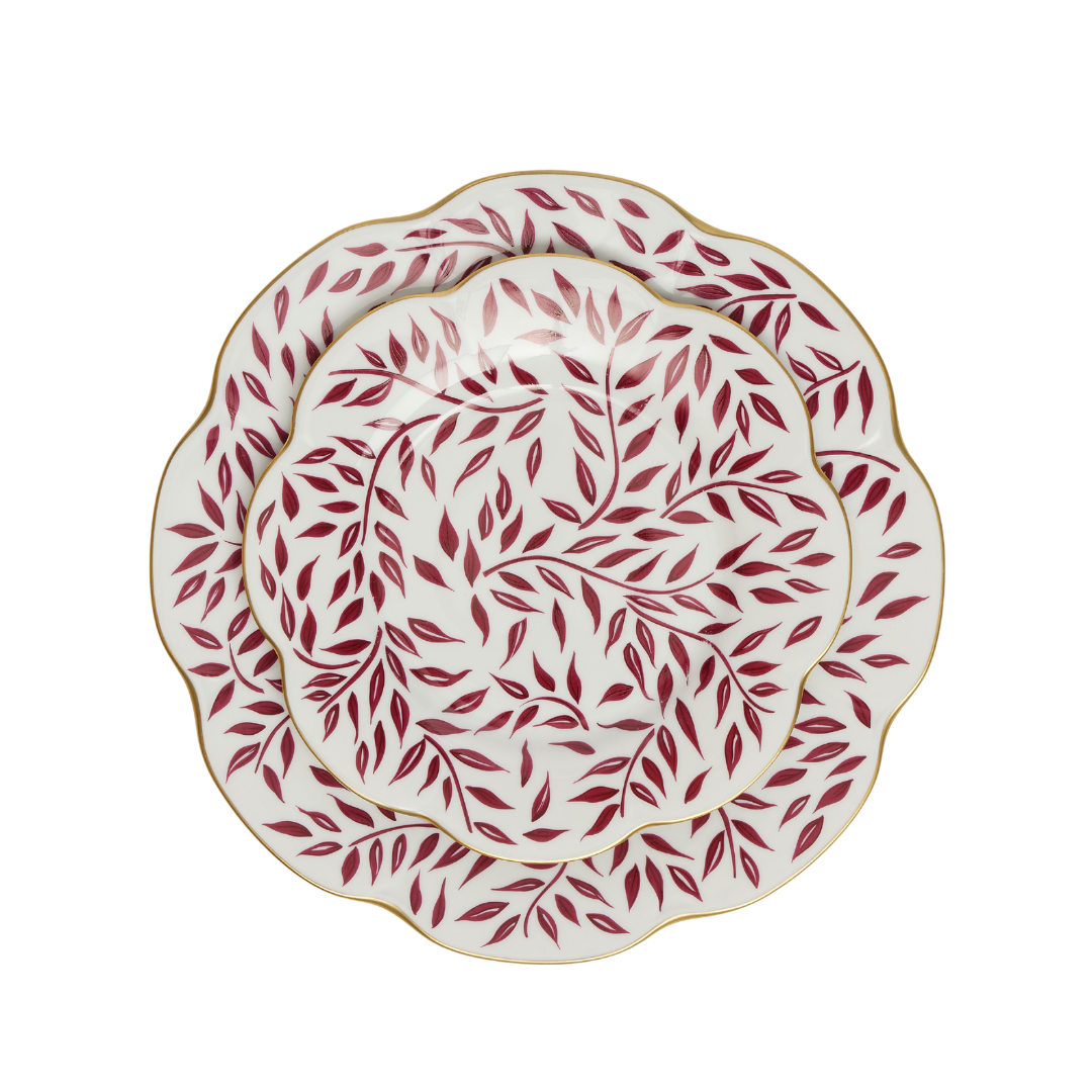 Rent: Burgundy Leaves Set From