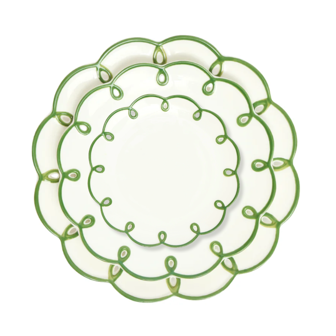 Rent: Green Colette Dinner Set From