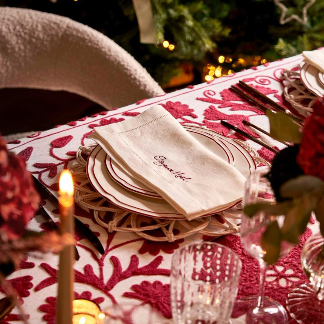 Scarlett Suzani Embroidered Tablecloth - 180x300cm