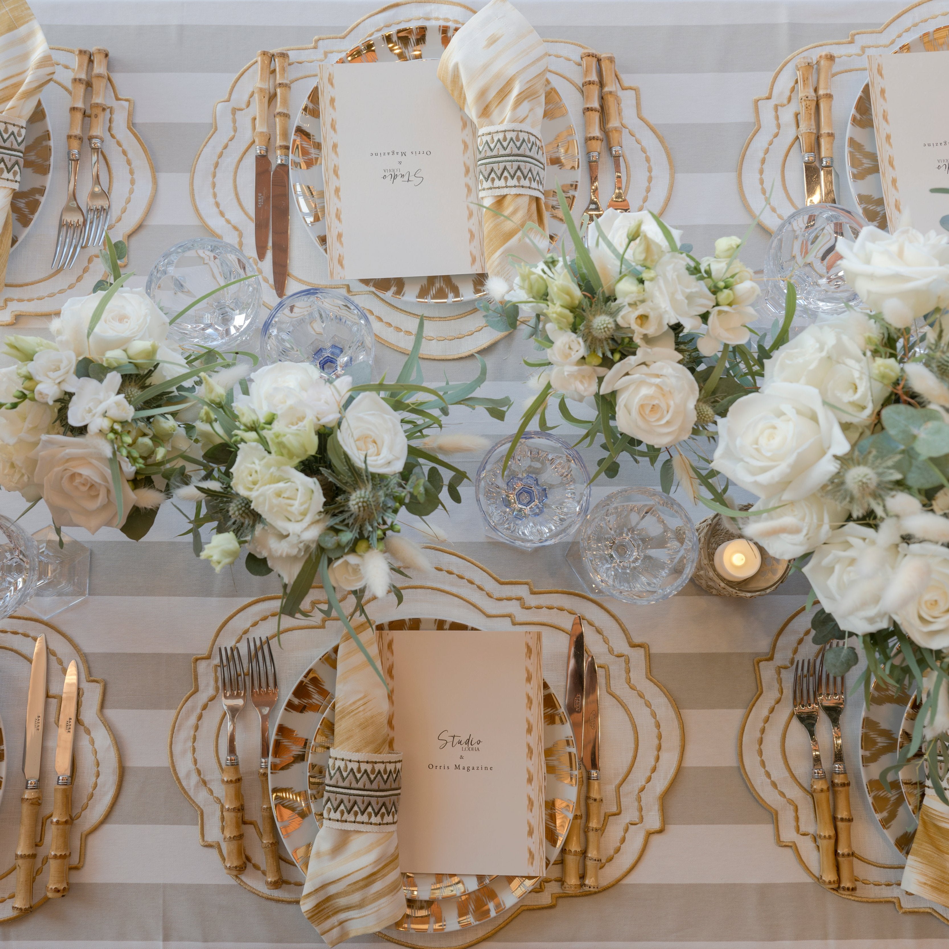 Rent: Les Ottomans Gold Ikat Dessert (22cm)