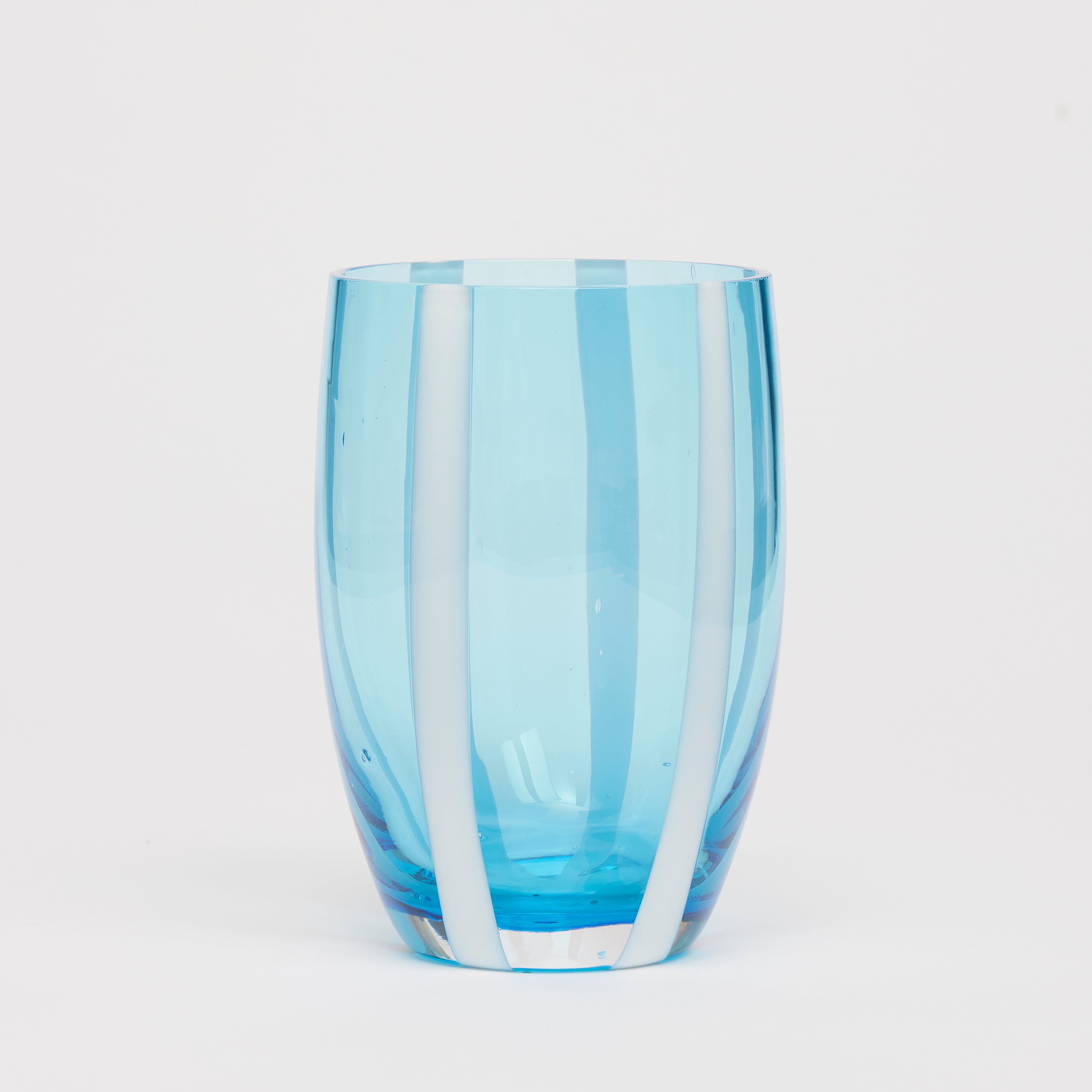 Rent: Blue Stripe Water Glass
