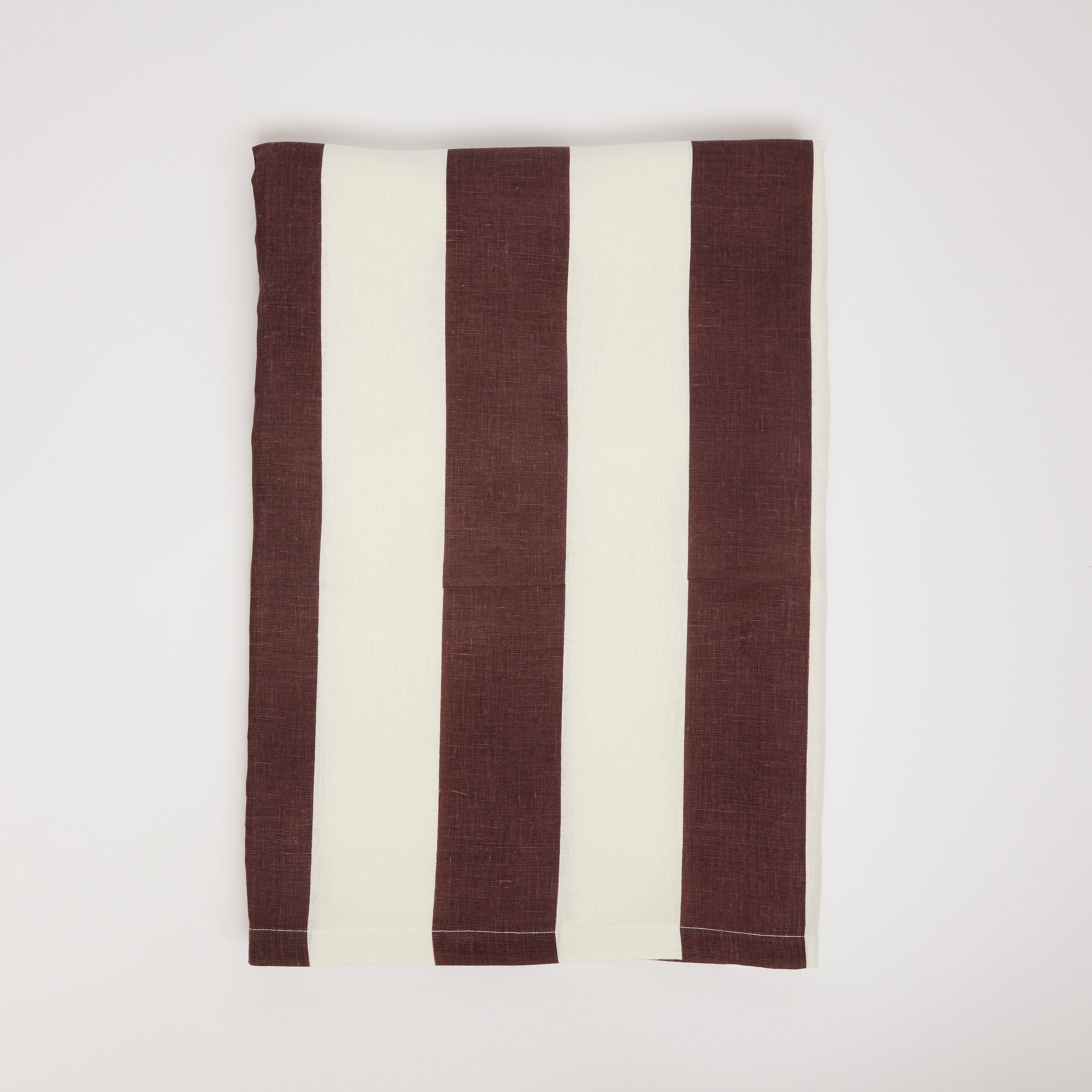 Rent: Burgundy Stripe Tablecloth