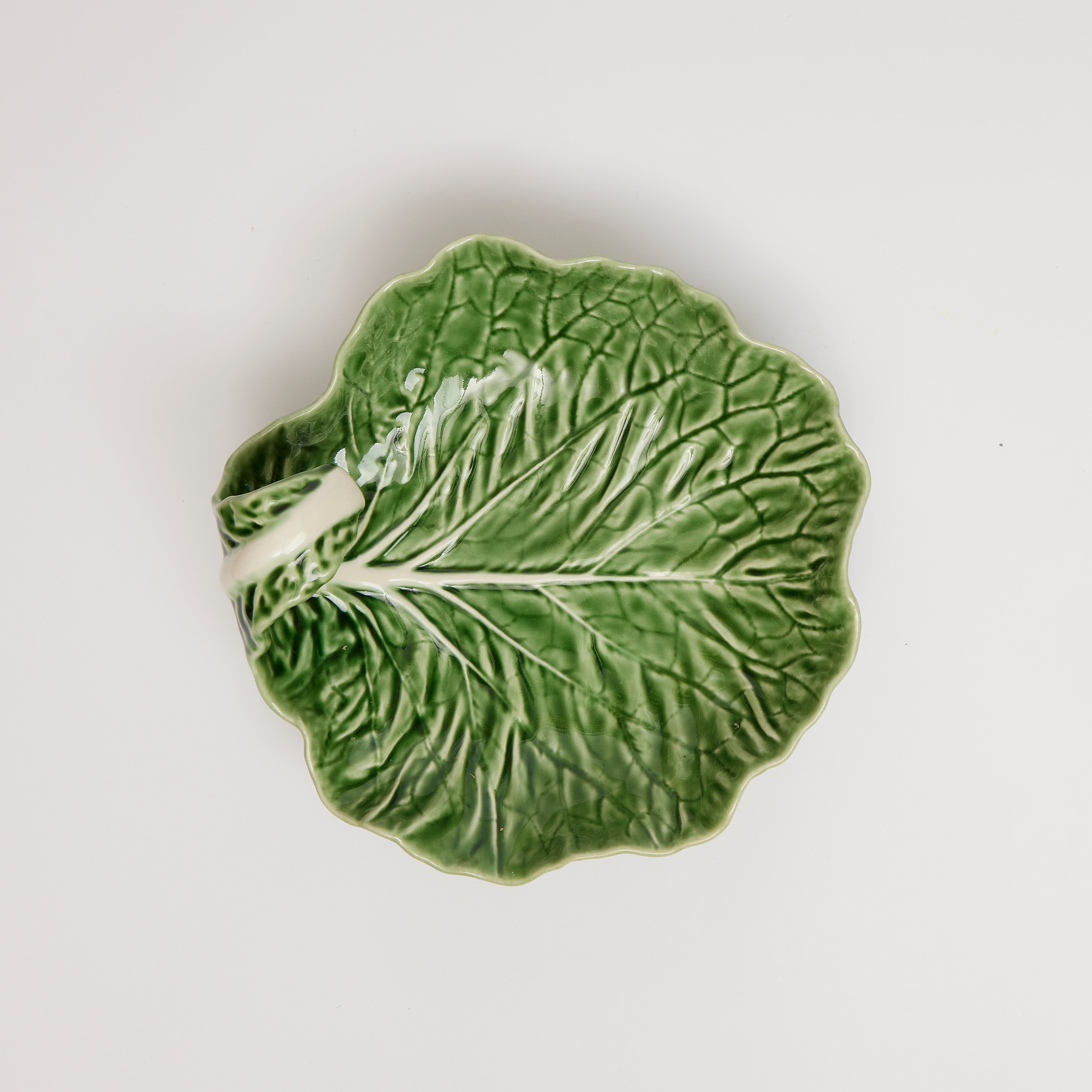 Rent: Medium Green Cabbage Leaf Bowl