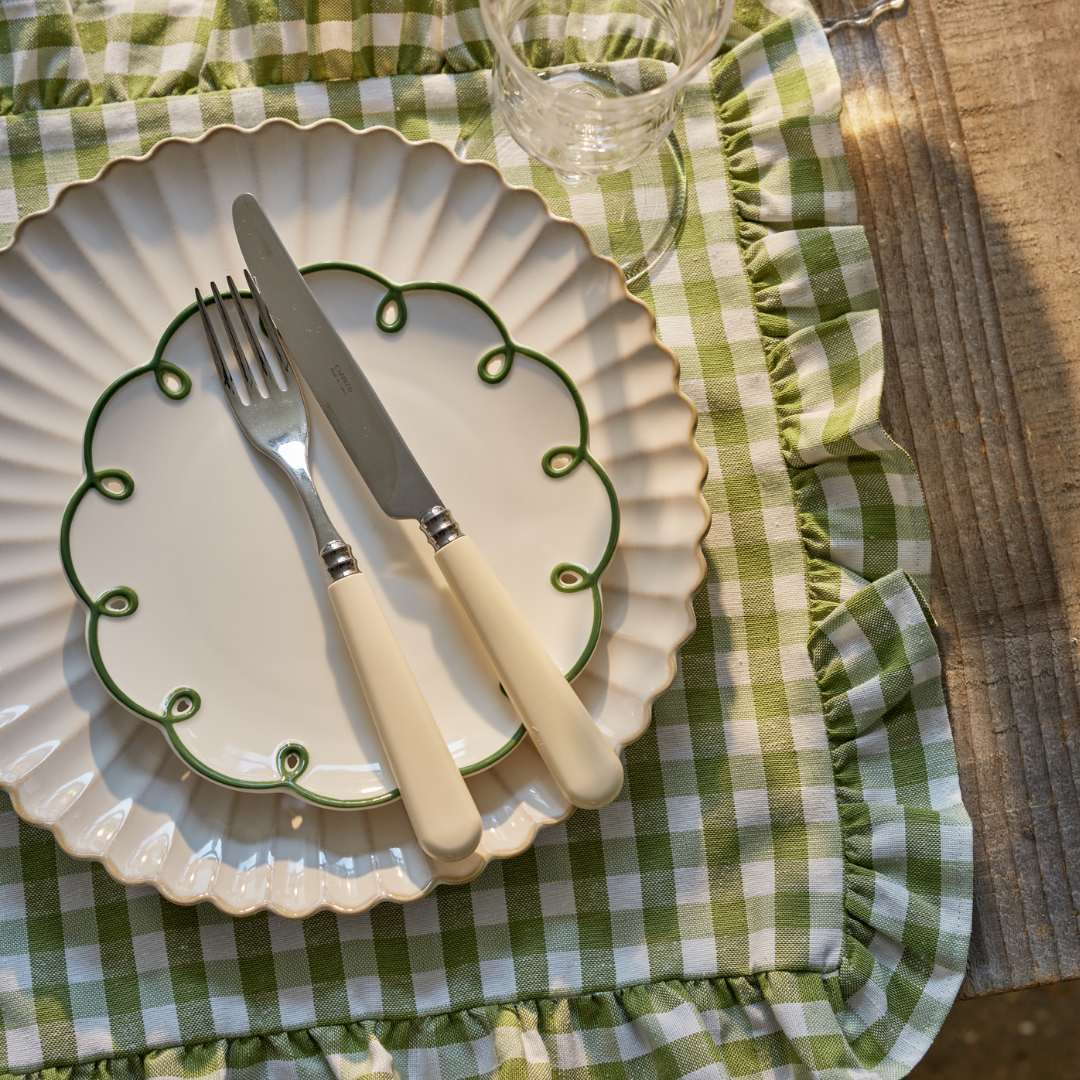 Rent: Green Gingham Napkin (40 x 40cm)
