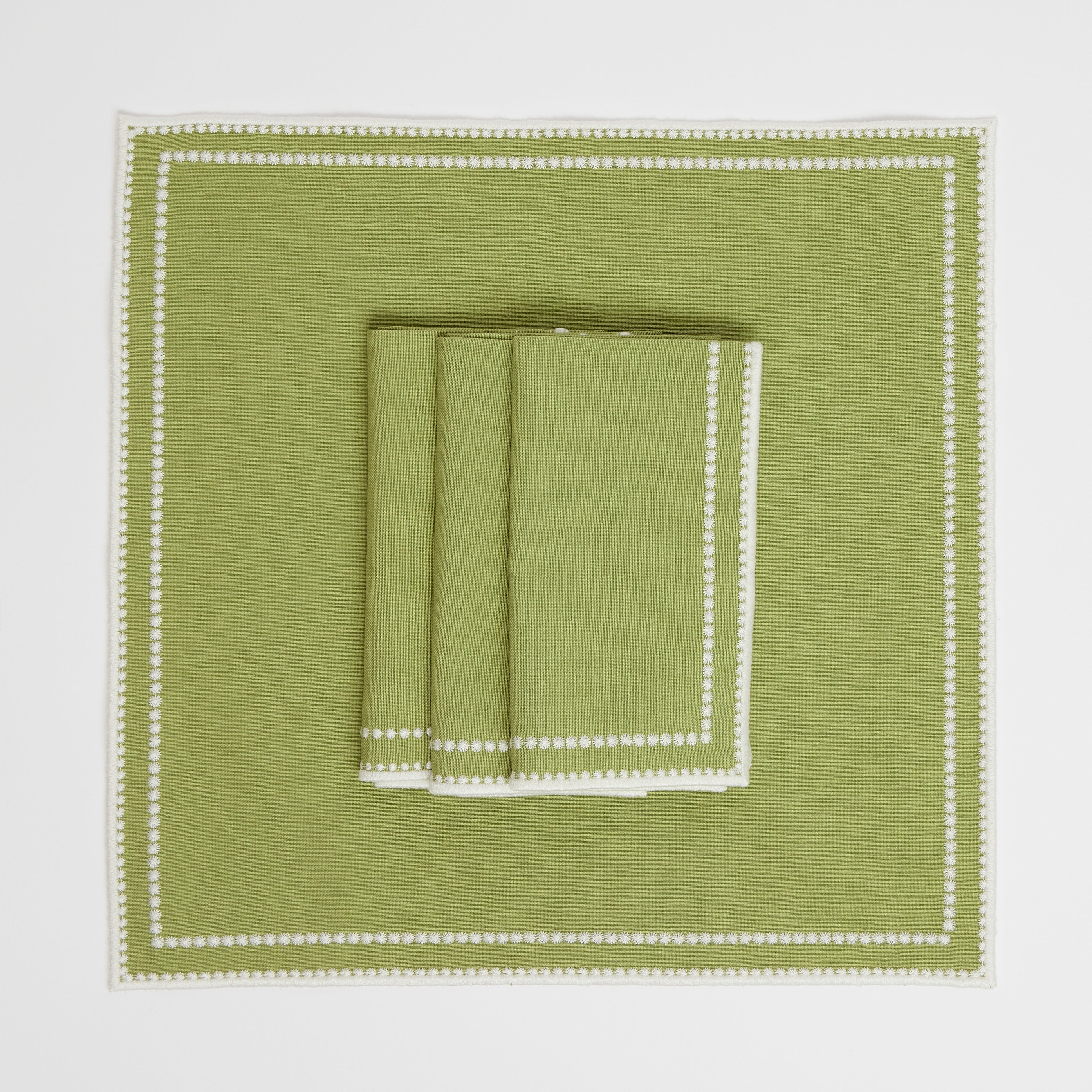 Abigail Green Napkin (set of 8) - Preloved