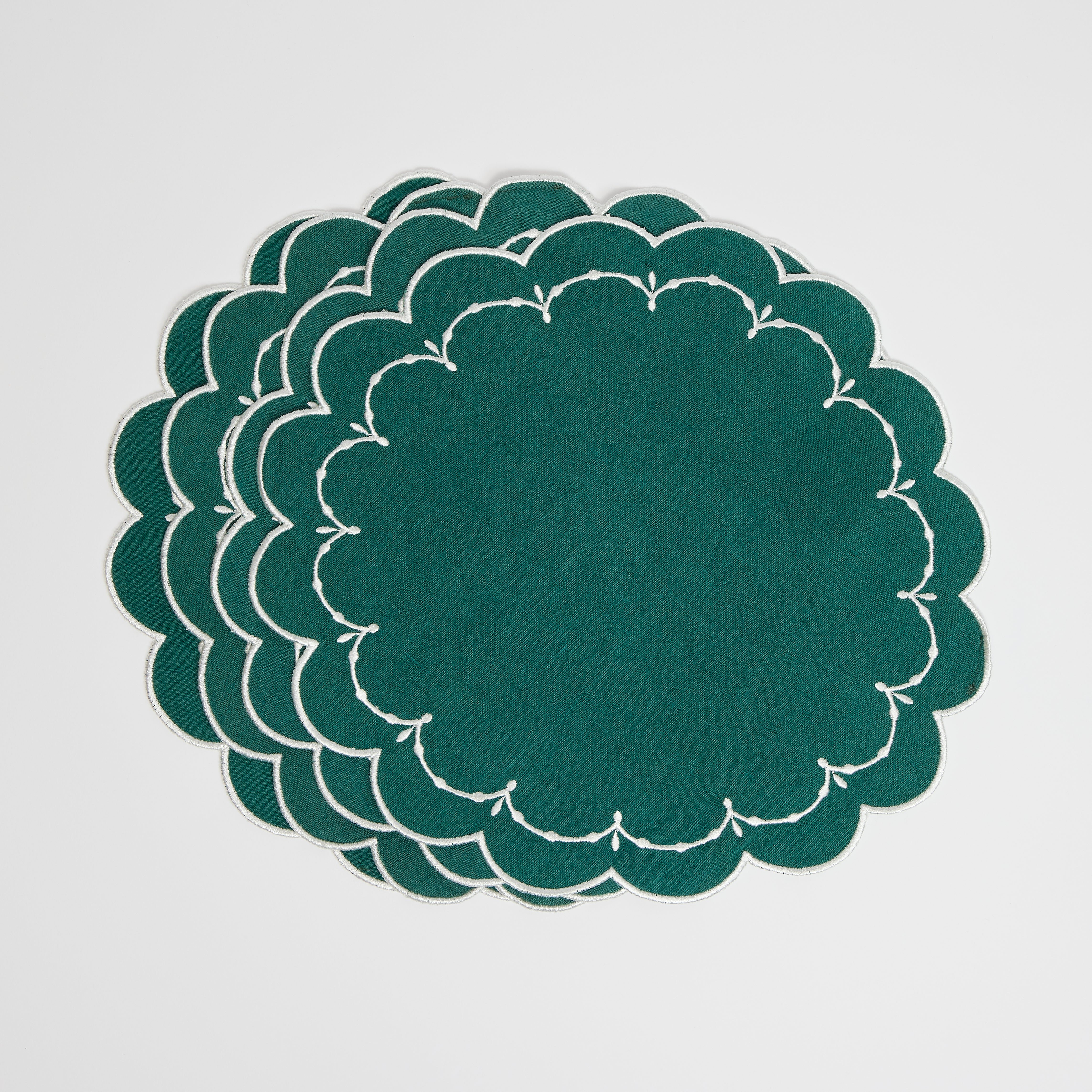 Rent: Poppy Forest Green Placemats