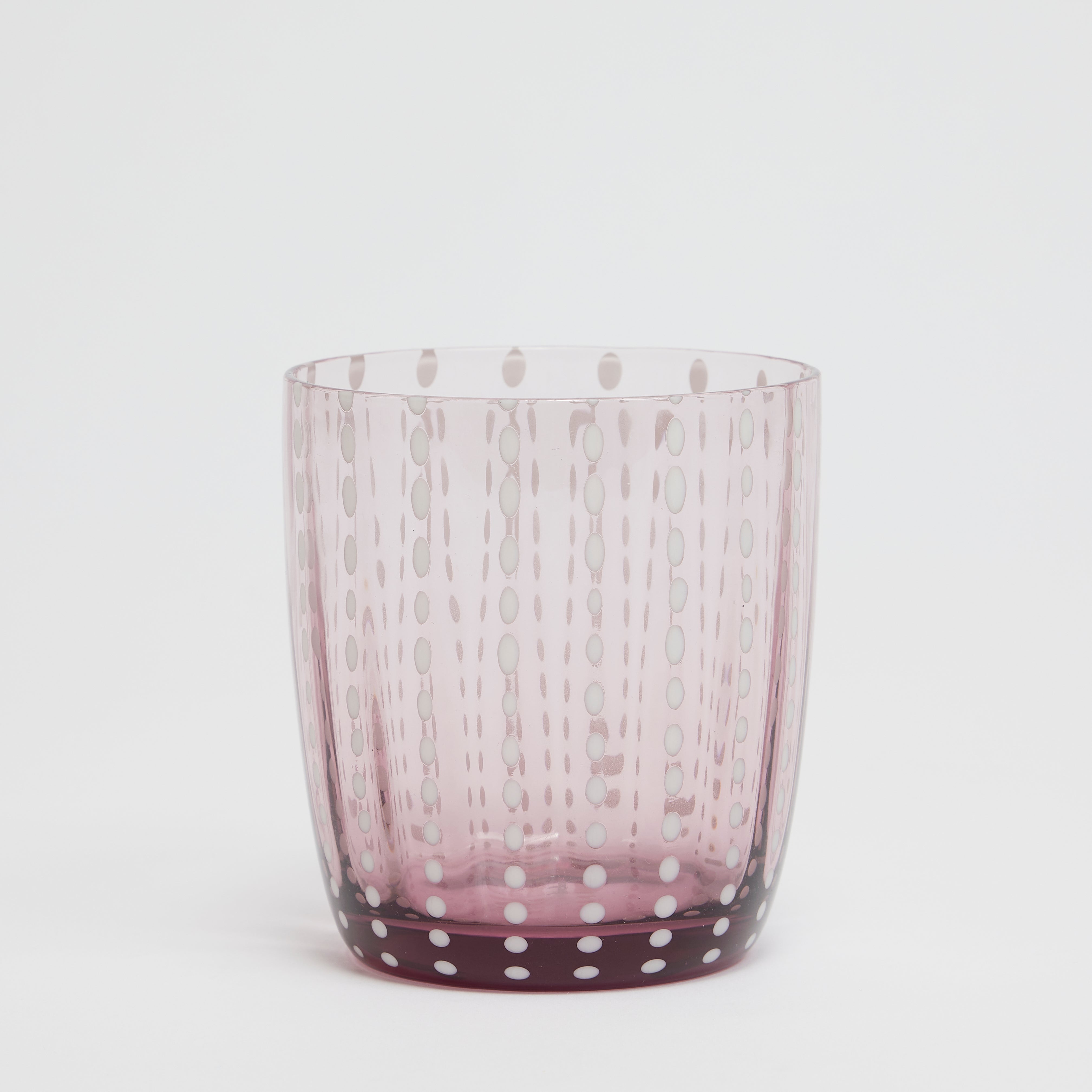 Burgundy Speckled Water Glass (set of 8) - Discontinued