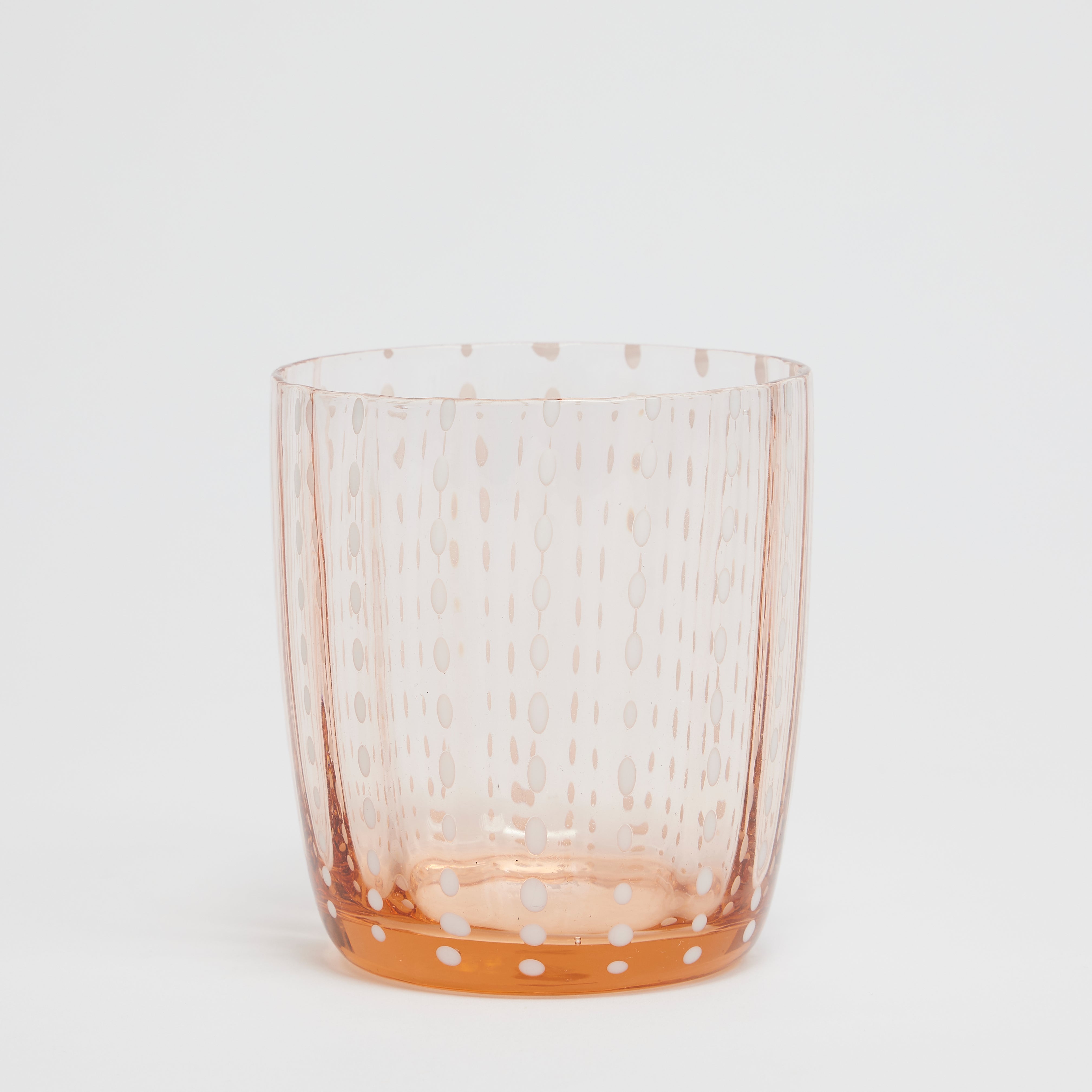 Rent: Pink Speckled Water Glass