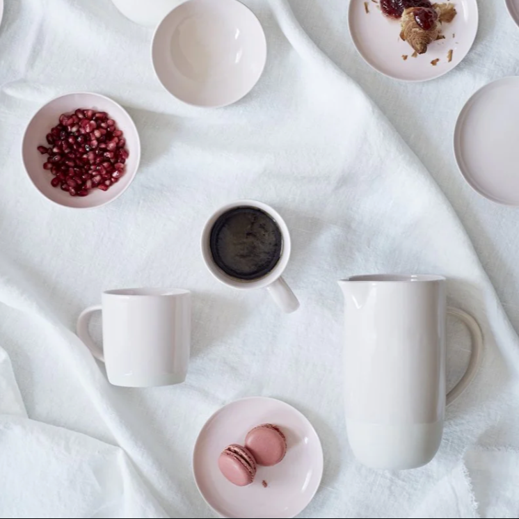 Rent: Small Pink Shell Bisque Bowl (11.4cm)