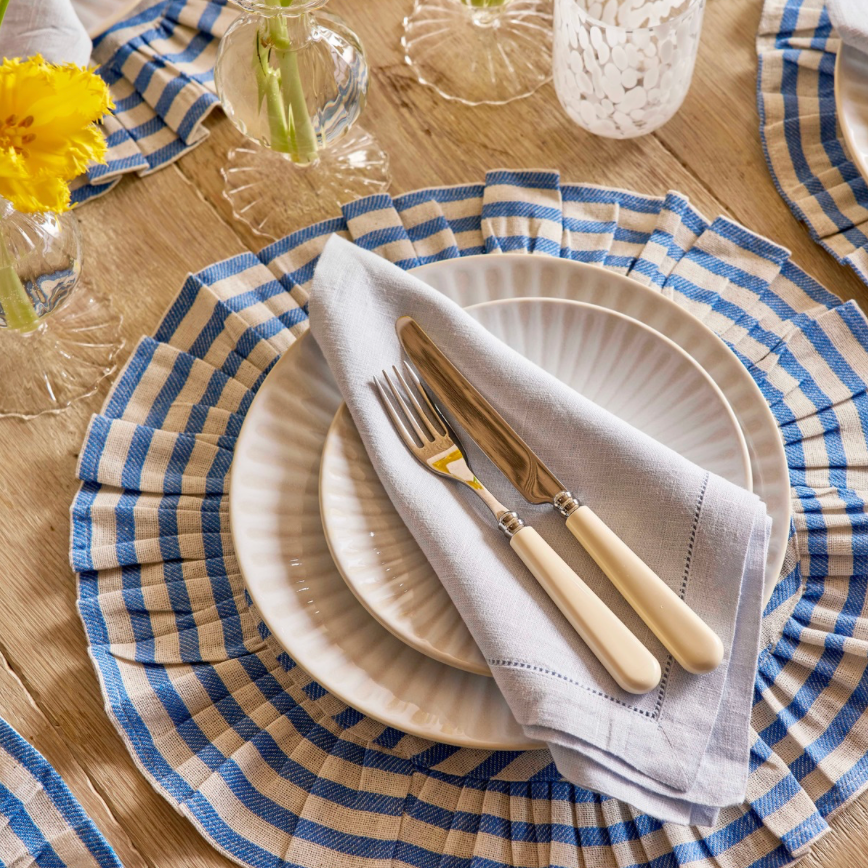 Rent: Provence Blue Stripe Placemat (41cm)