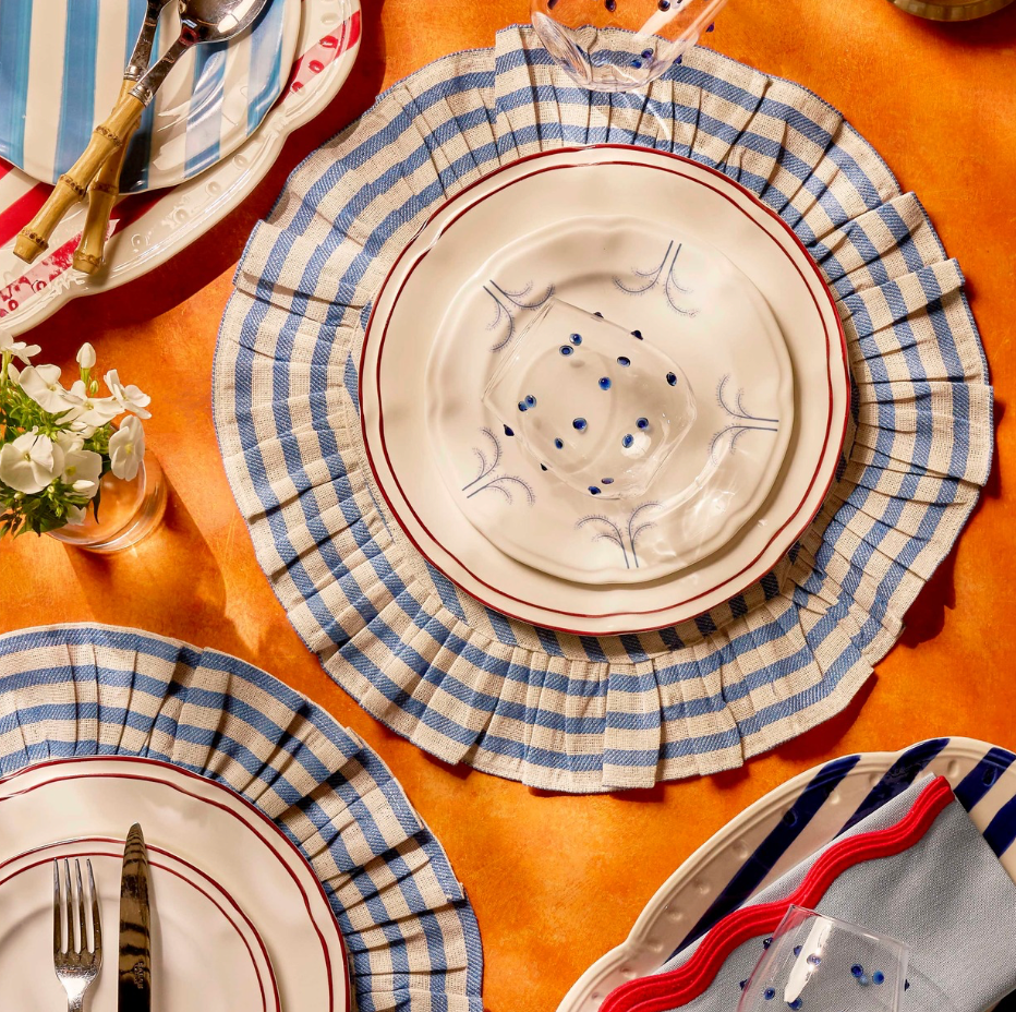 Blue Beaded Glasses (Set of 2)