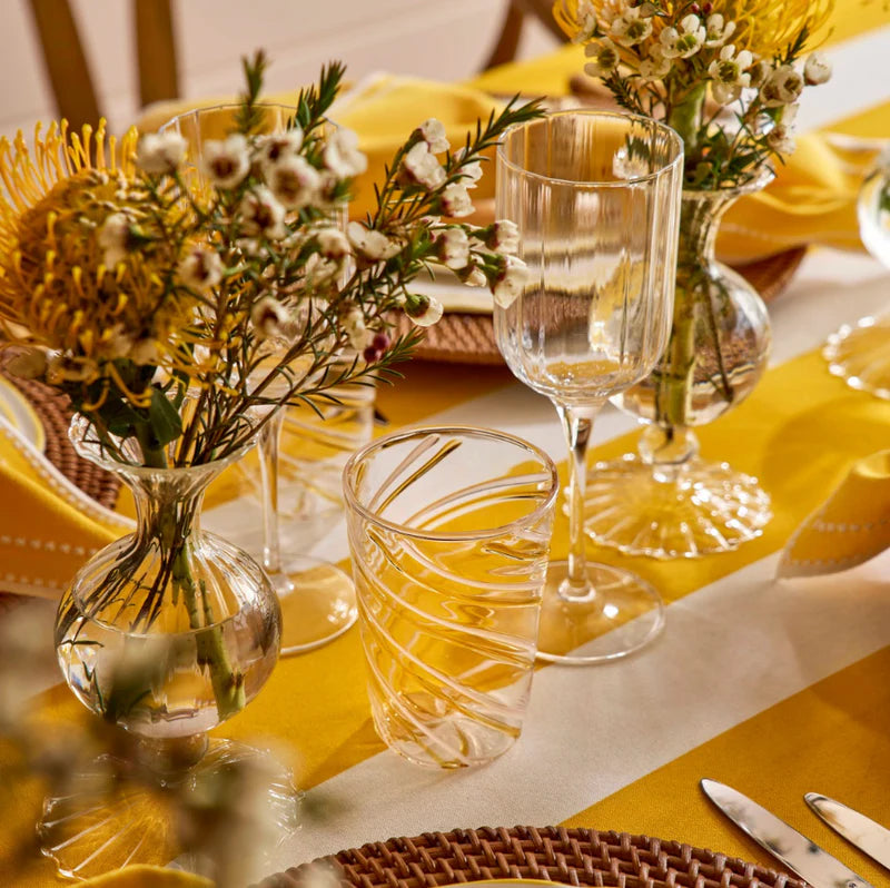 Rent: Yellow Stripe Tablecloth