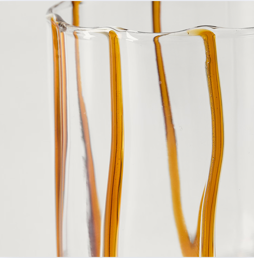 Rent: Ochre Stripe Glass