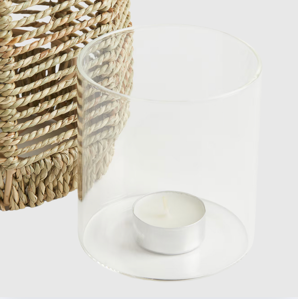 Rent: Seagrass Candle Lantern