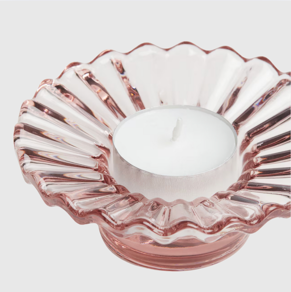 Rent: Light Pink Flower Tealight