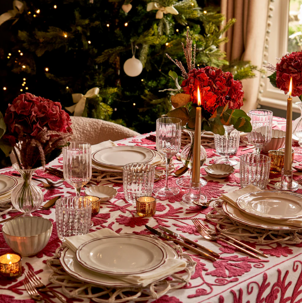 Archive Sale: Scarlett Suzani Tablecloth (180 x 300cm)
