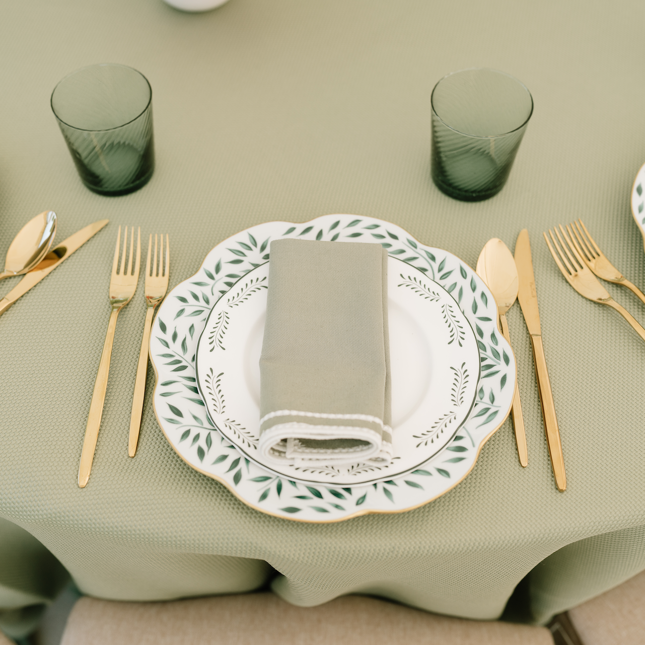 Rent: Margaux Olive Dessert Plate (20cm)