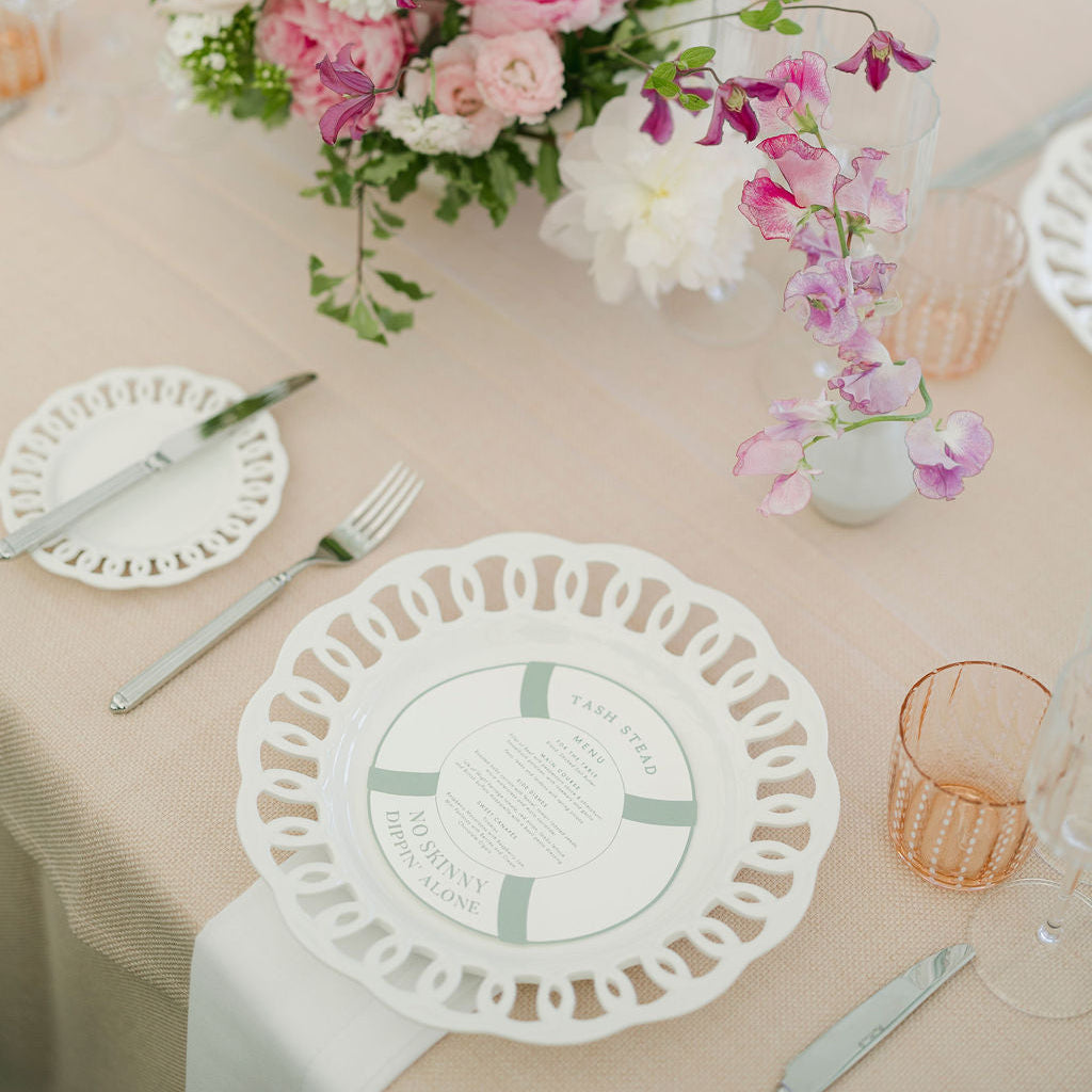 Rent: Lattice White Dinner (30cm)