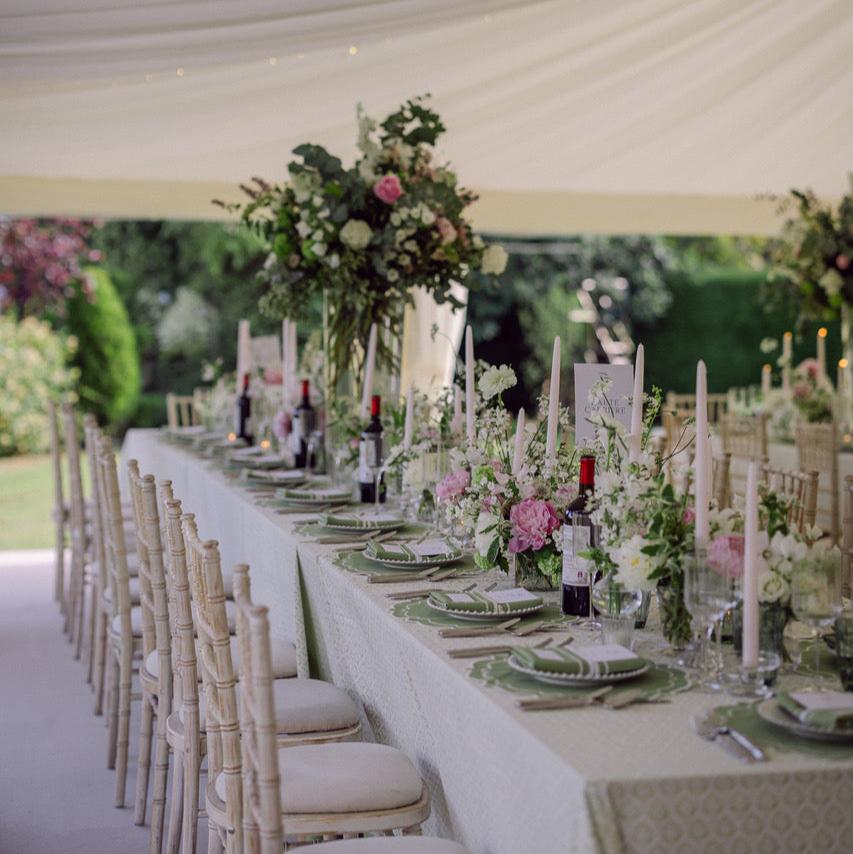 Rent: Esme Green Tablecloth