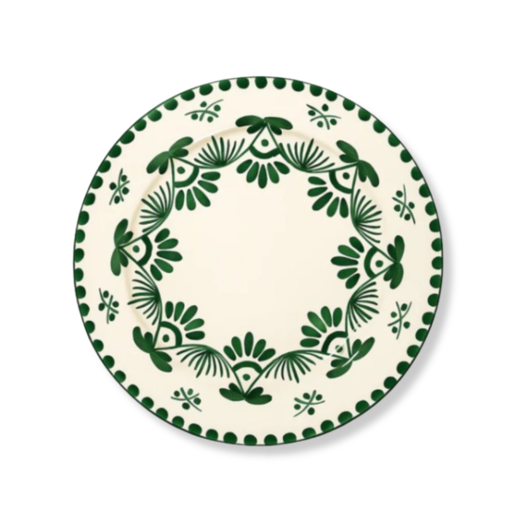 Archive Sale: Gisele Green Dinner Plates (set of 5) (26cm)