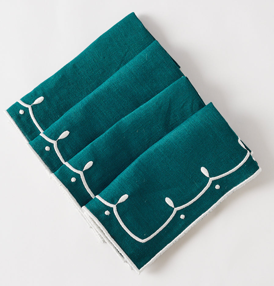 Rent: Poppy Forest Green Napkins