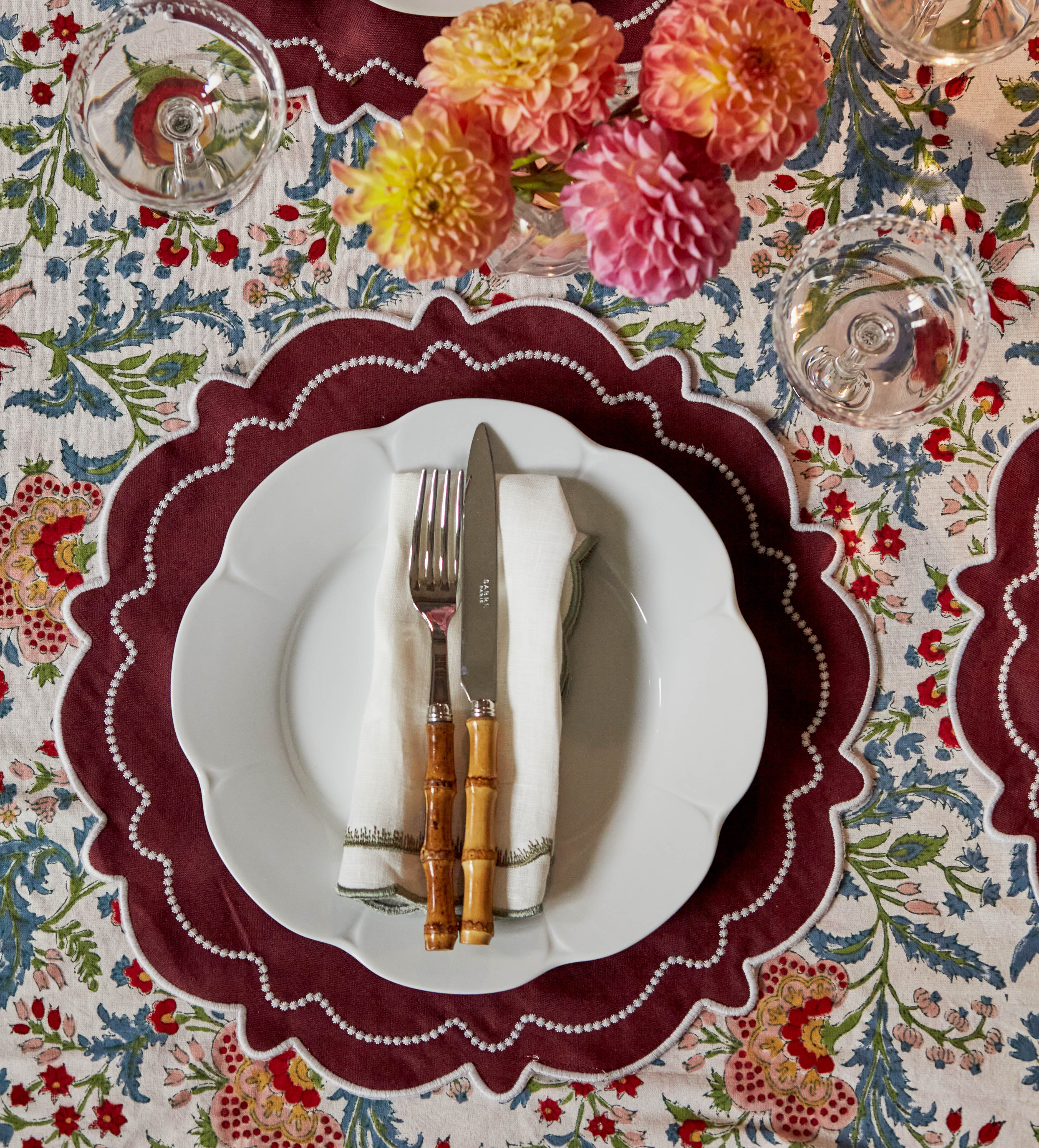 Rent: Royal Limoges White Flower Dinner