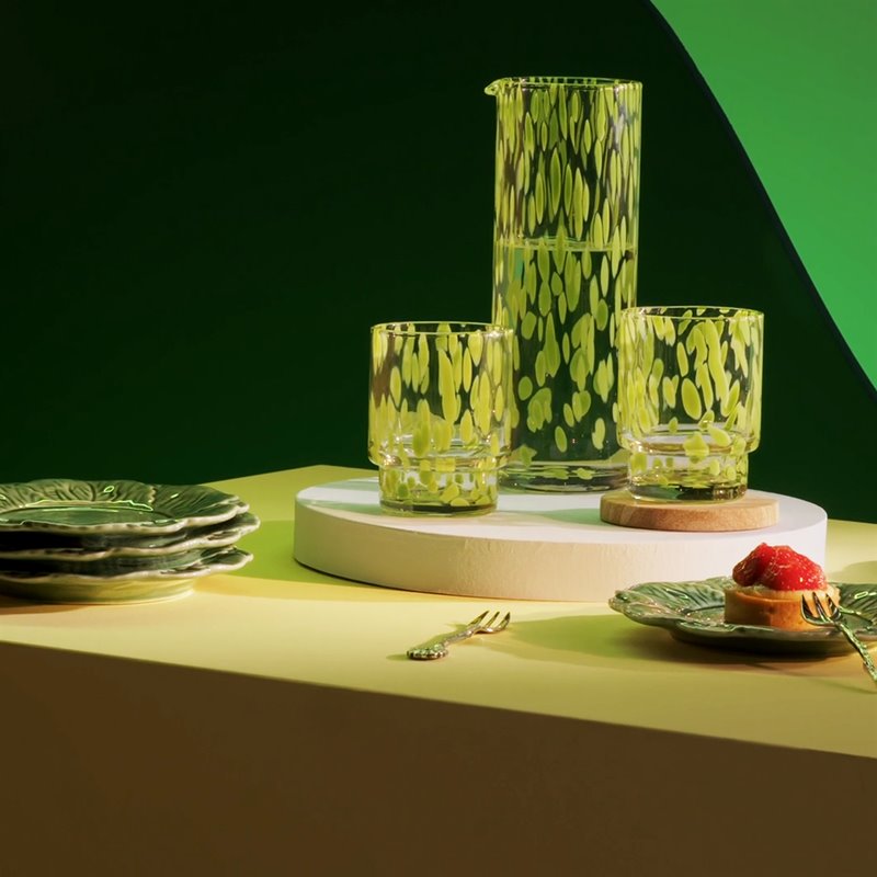Rent: Green Tortoiseshell Tumbler (10cm)