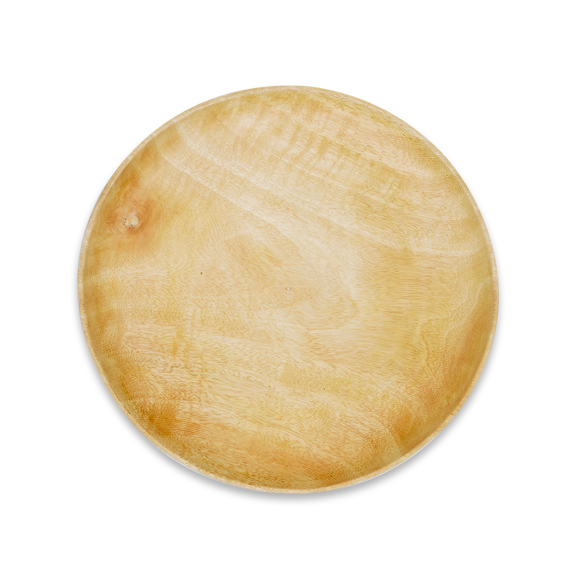 Rent: White Acacia Wood Charger