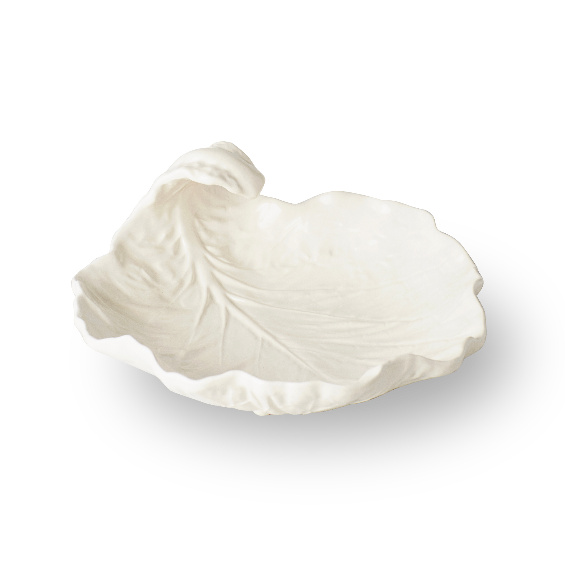 Rent: Medium White Cabbage Leaf Bowl