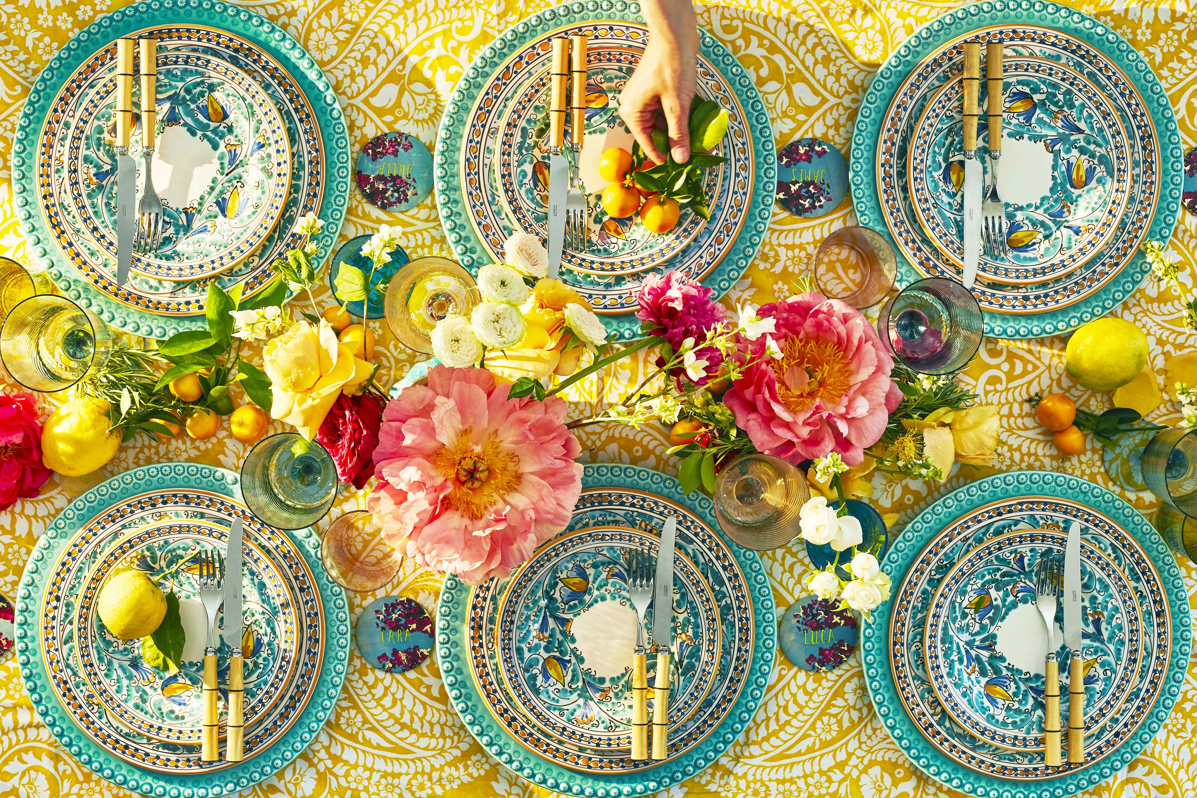 Fantasia Acqua Green Charger (set of 5) - Preloved