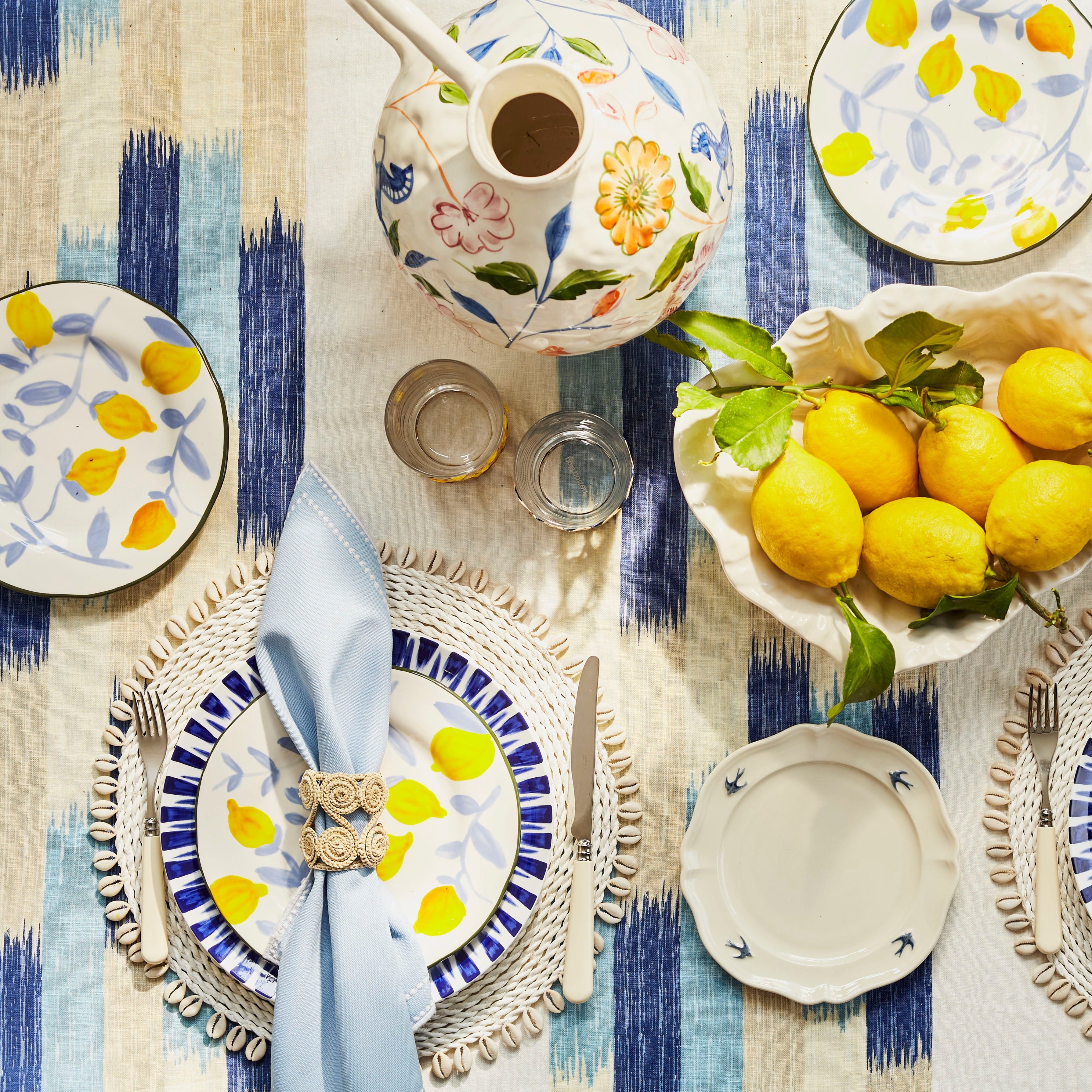 Rattan Shell White Placemat