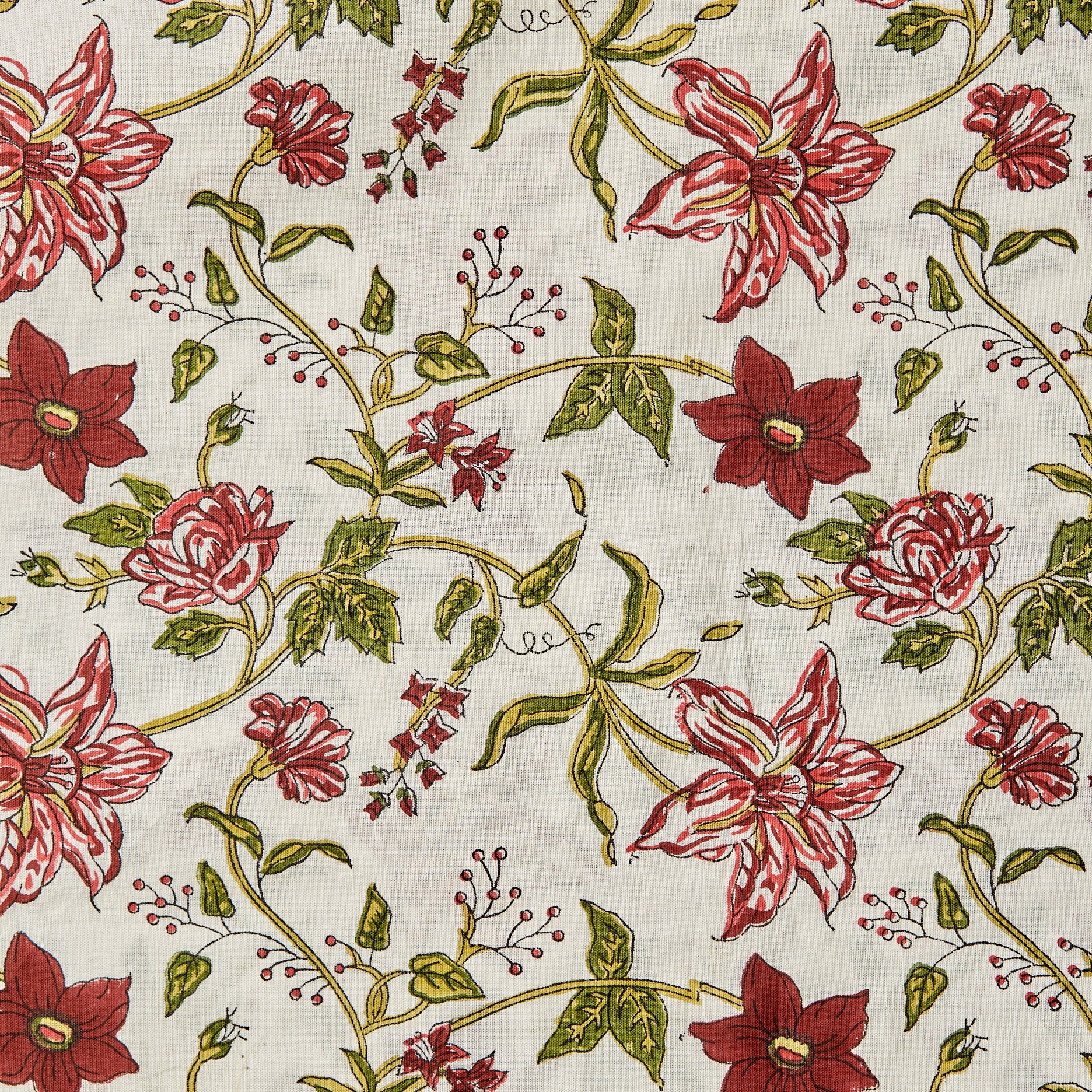 Allegra Red Tablecloth - 150x300cm