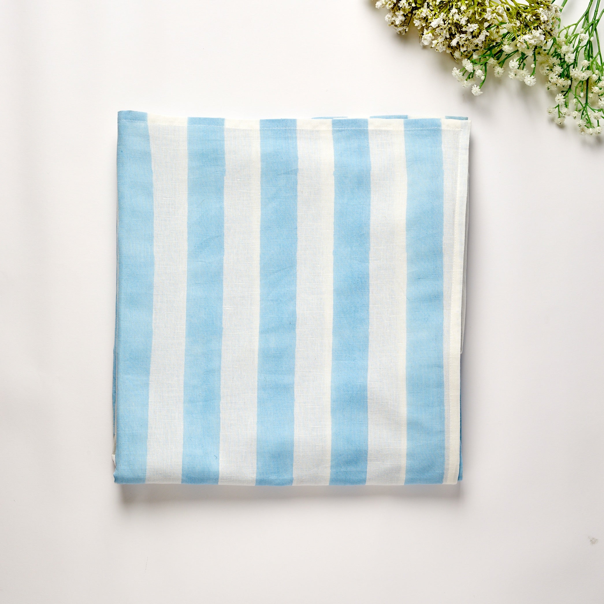 Provence Blue Stripe Tablecloth - 150x300cm