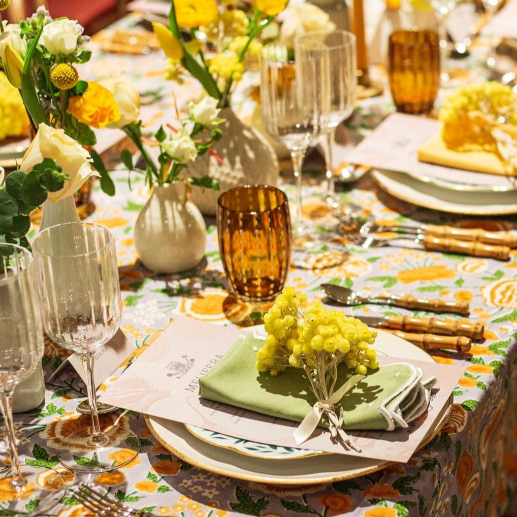 Rent: Light Amber Speckled Water Glass