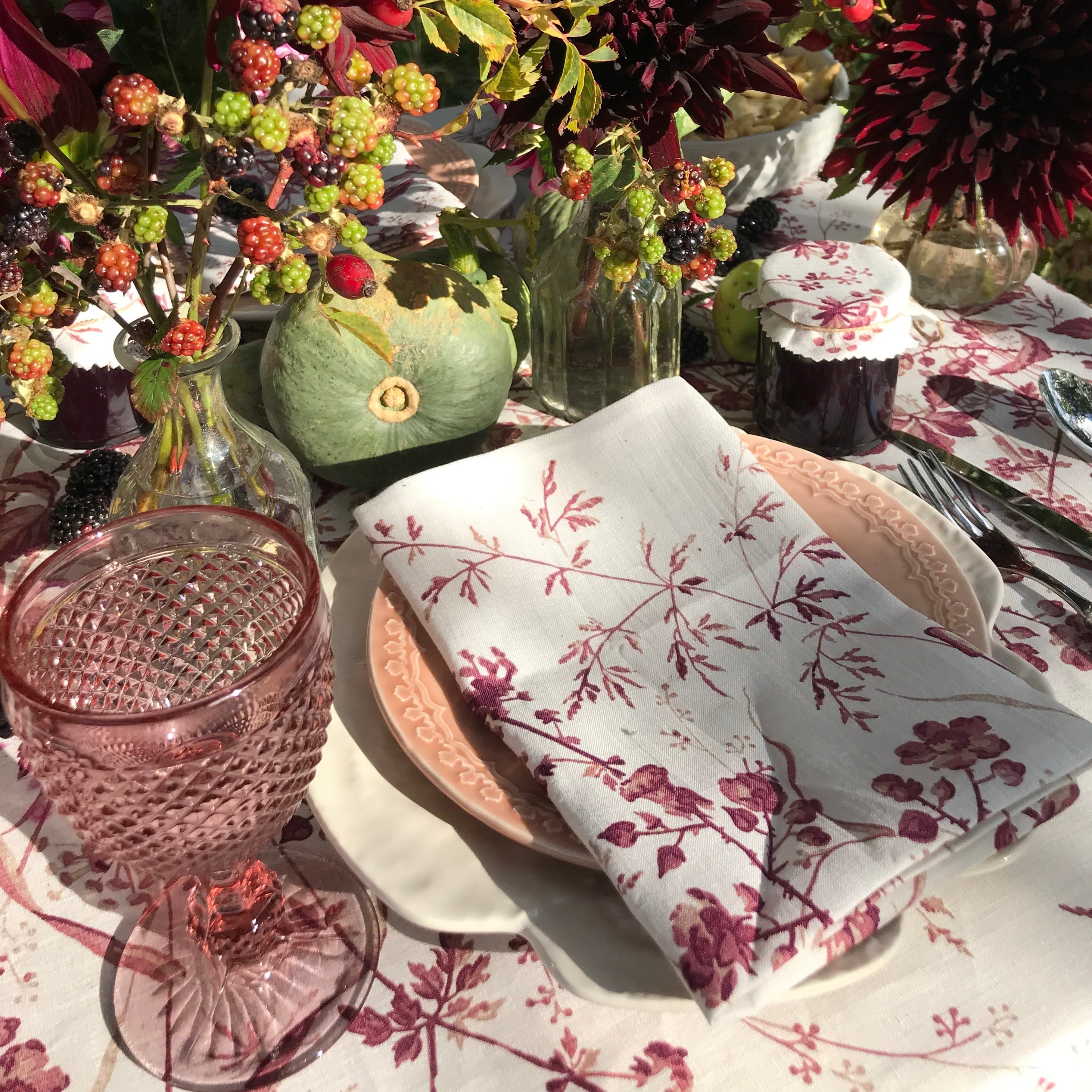 Blush Vintage Wine Glasses (set of 4)