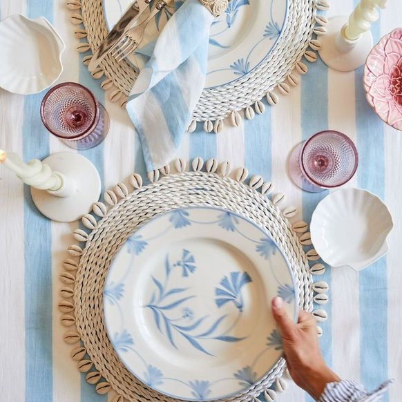 Provence Blue Stripe Tablecloth - 150x300cm