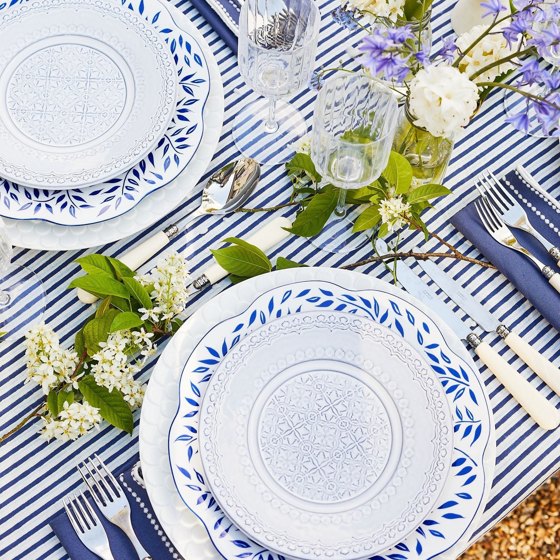 Rent: Portuguese Antique Blue Dessert (22cm)