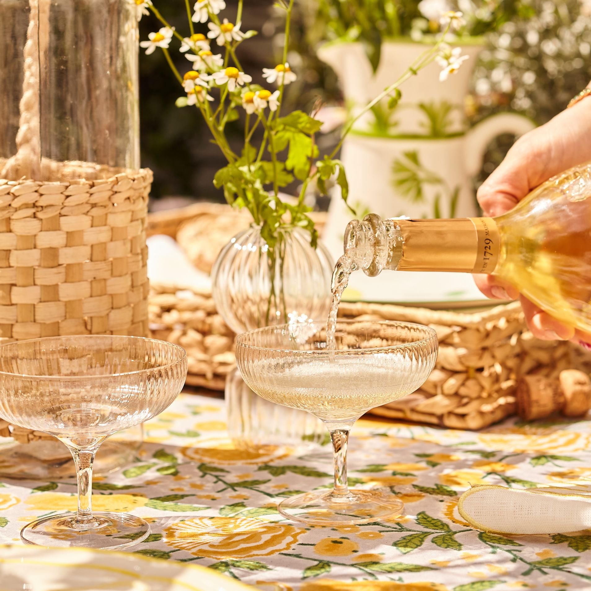 Yellow Penelope Tablecloth - 150cm x 300cm