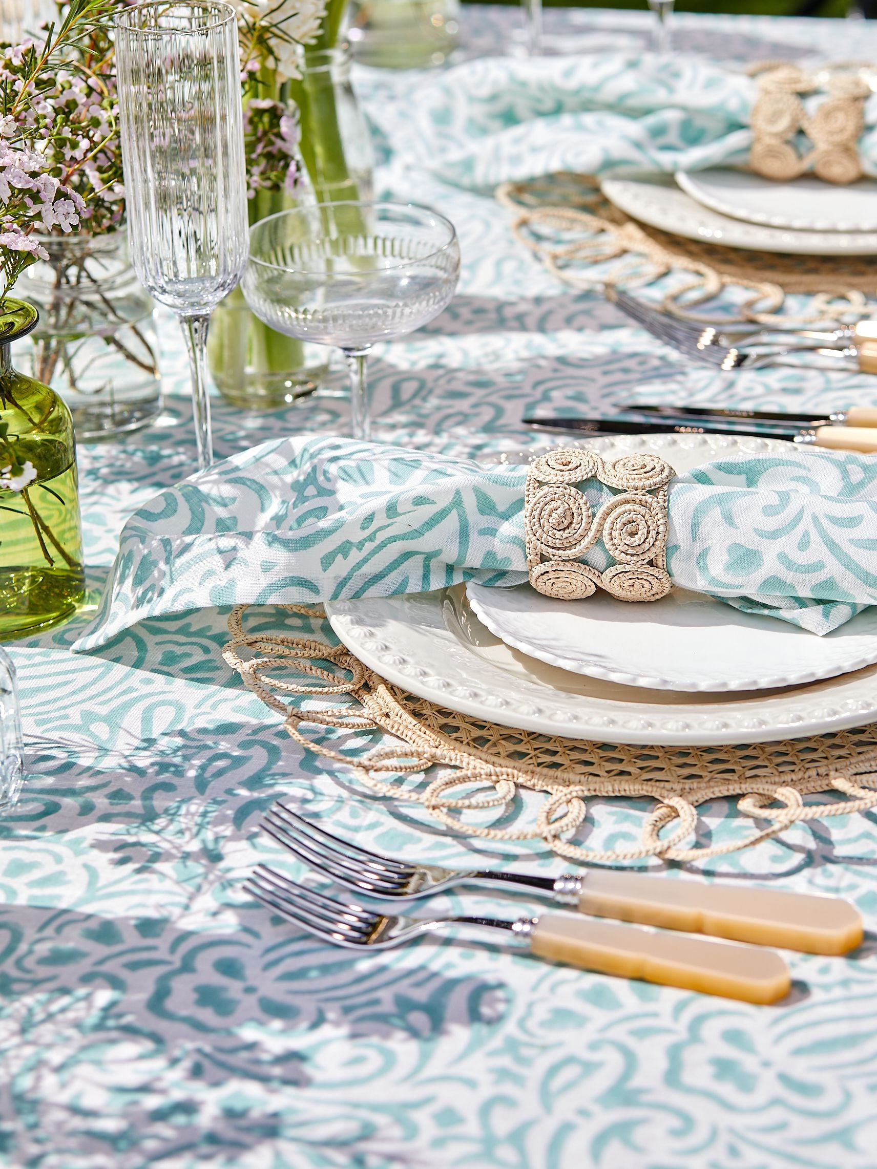 Turquoise Amelia Napkin (set of 10)