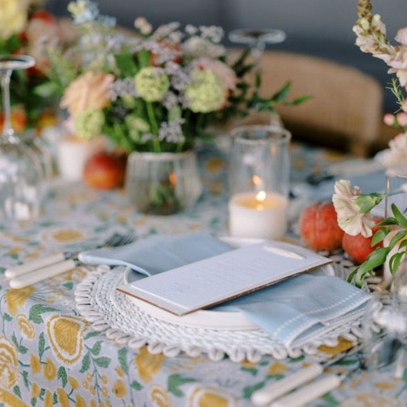 Rent: Rattan Shell White Placemat