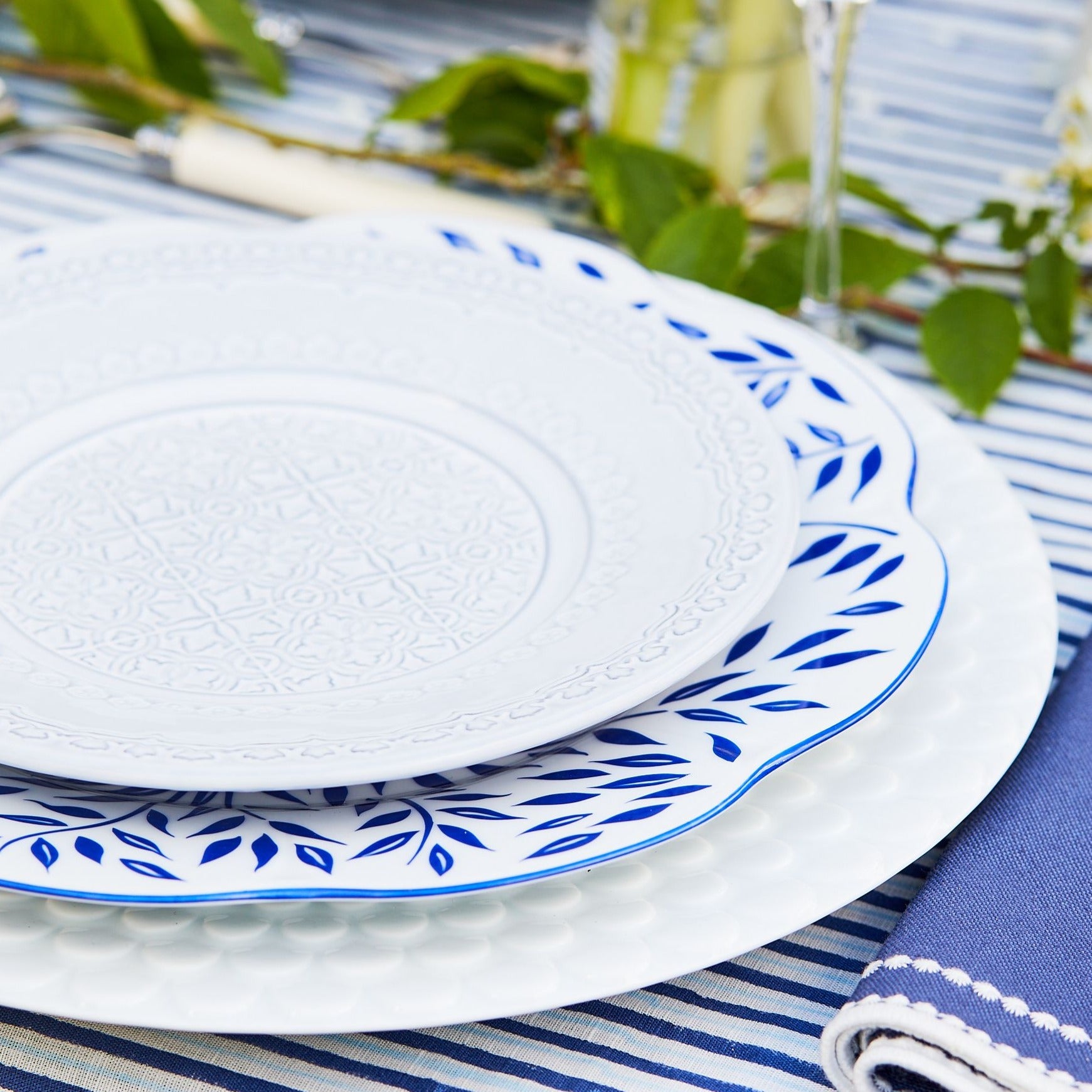 The Padstow Stripes Tablecloth - 150x300cm