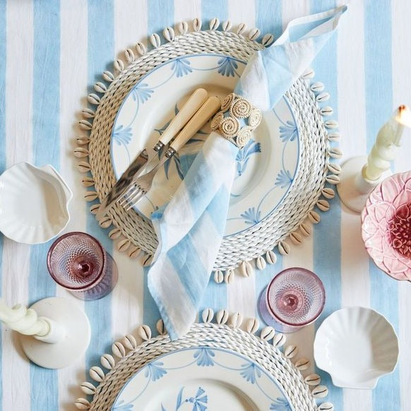 Provence Blue Stripe Tablecloth - 150x300cm