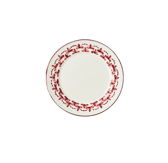 Rent: Ivy Burgundy Dessert Plate