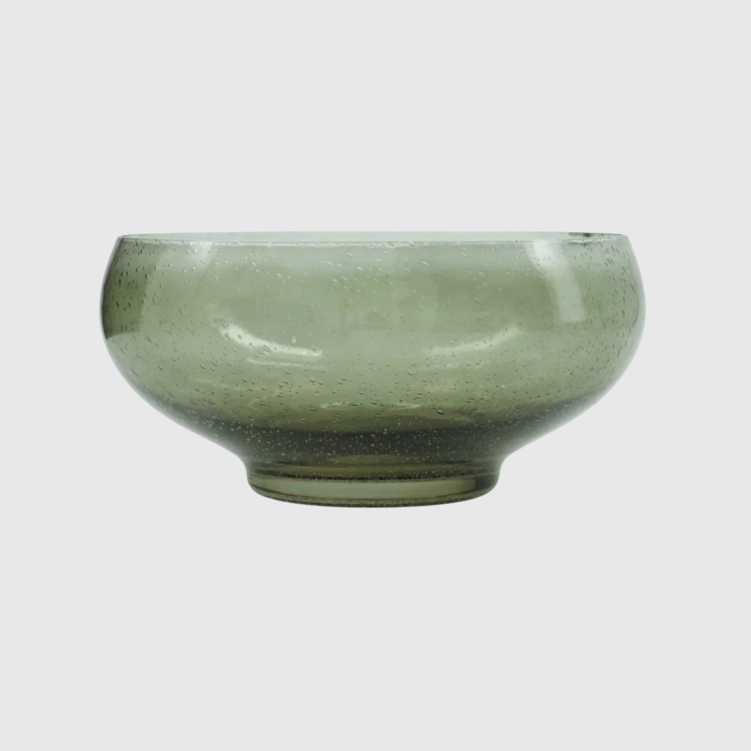 Green Glass Bowl