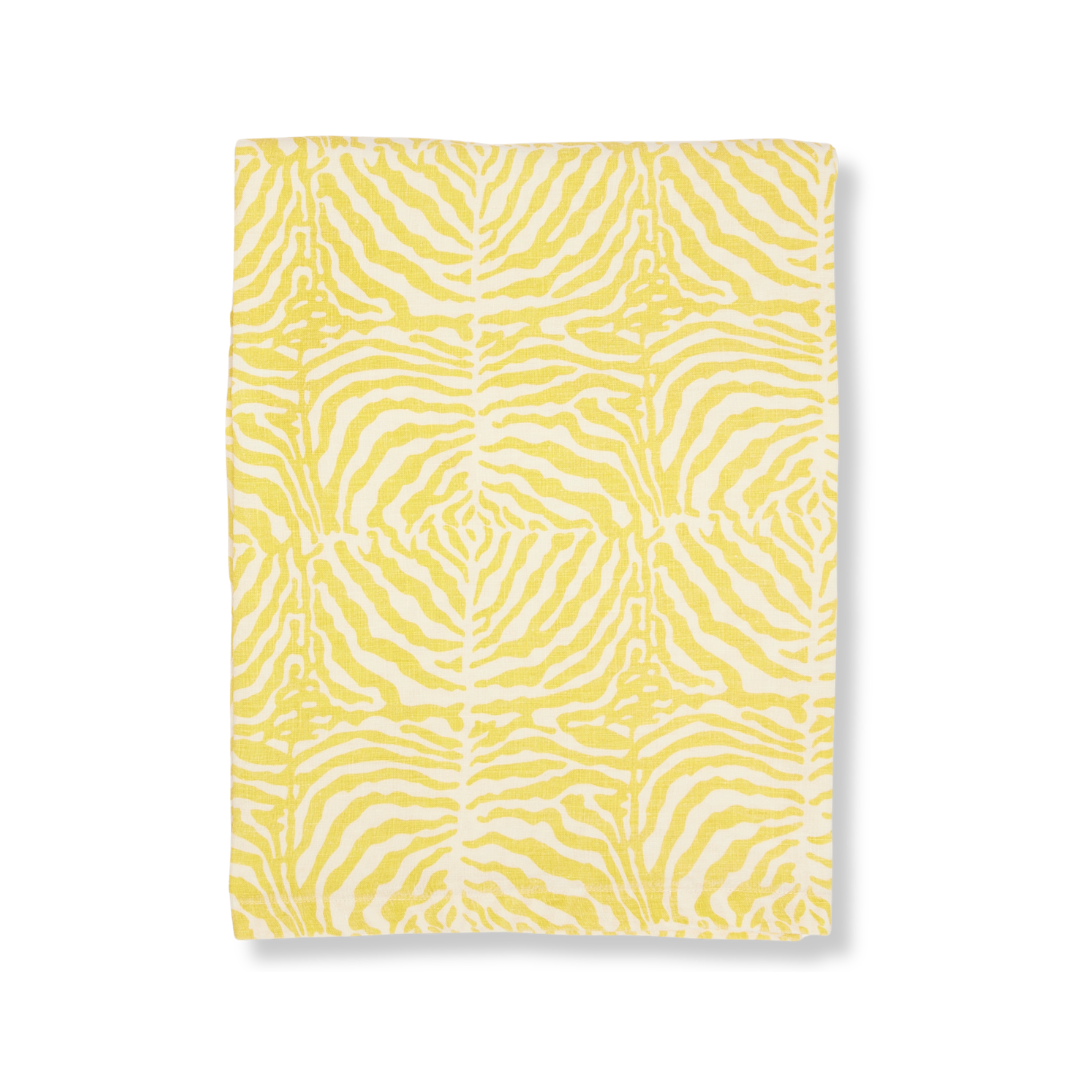 Rent: Yellow Zebra Tablecloth